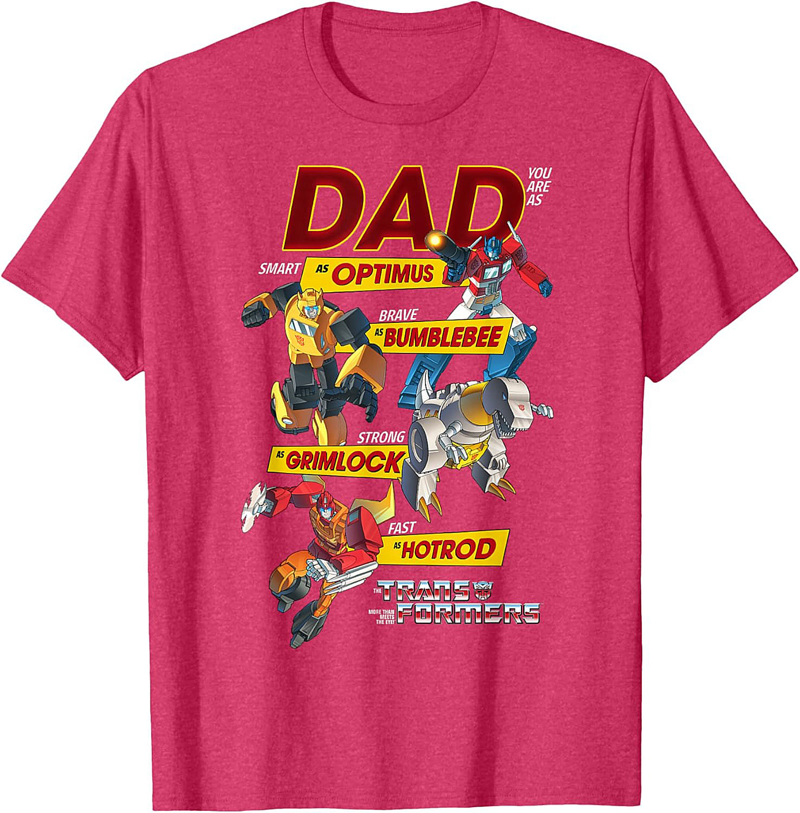 Transformers Dad T-Shirt Funny Optimus Prime Graphic Tee