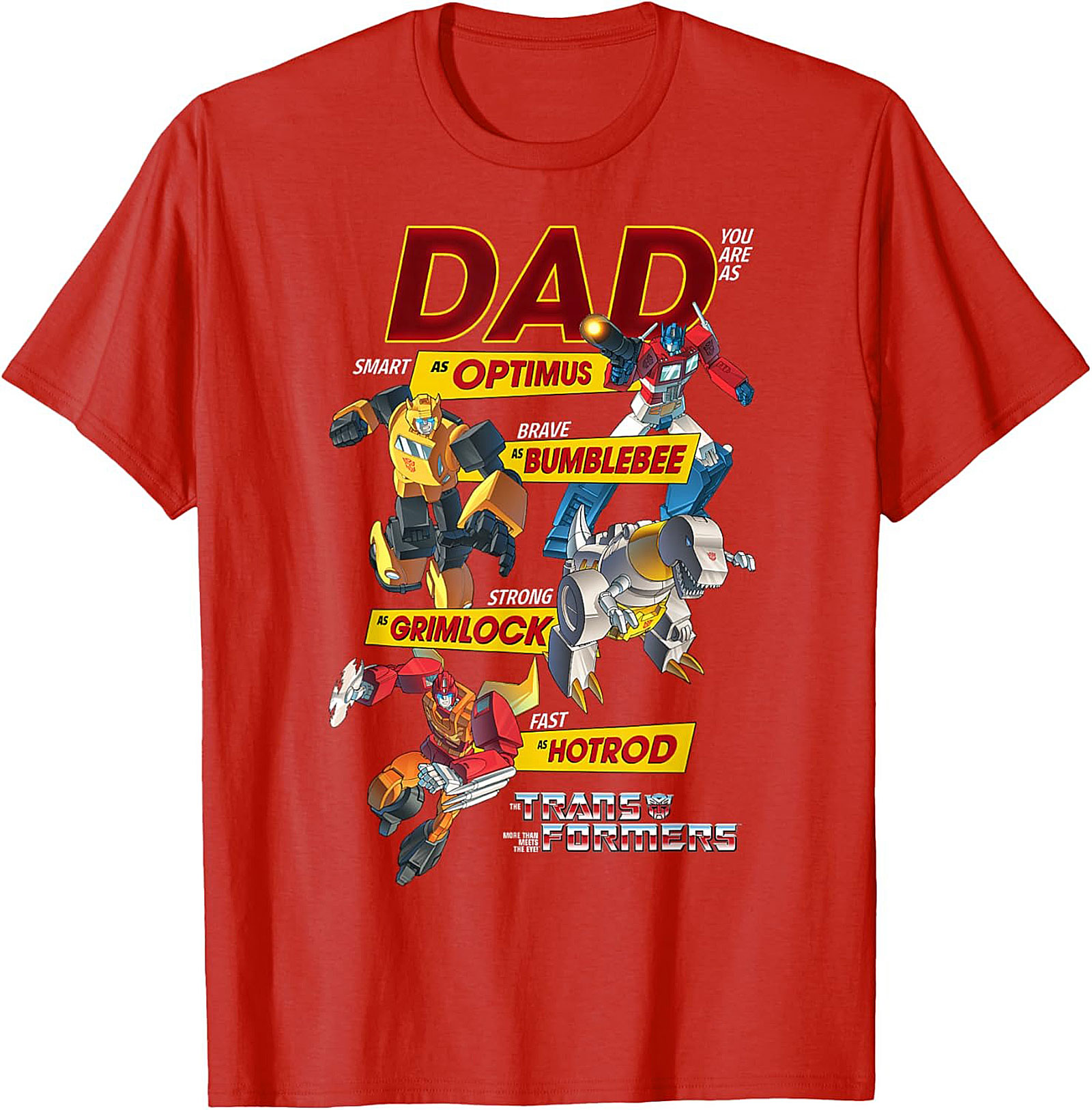 Transformers Dad T-Shirt Funny Optimus Prime Graphic Tee