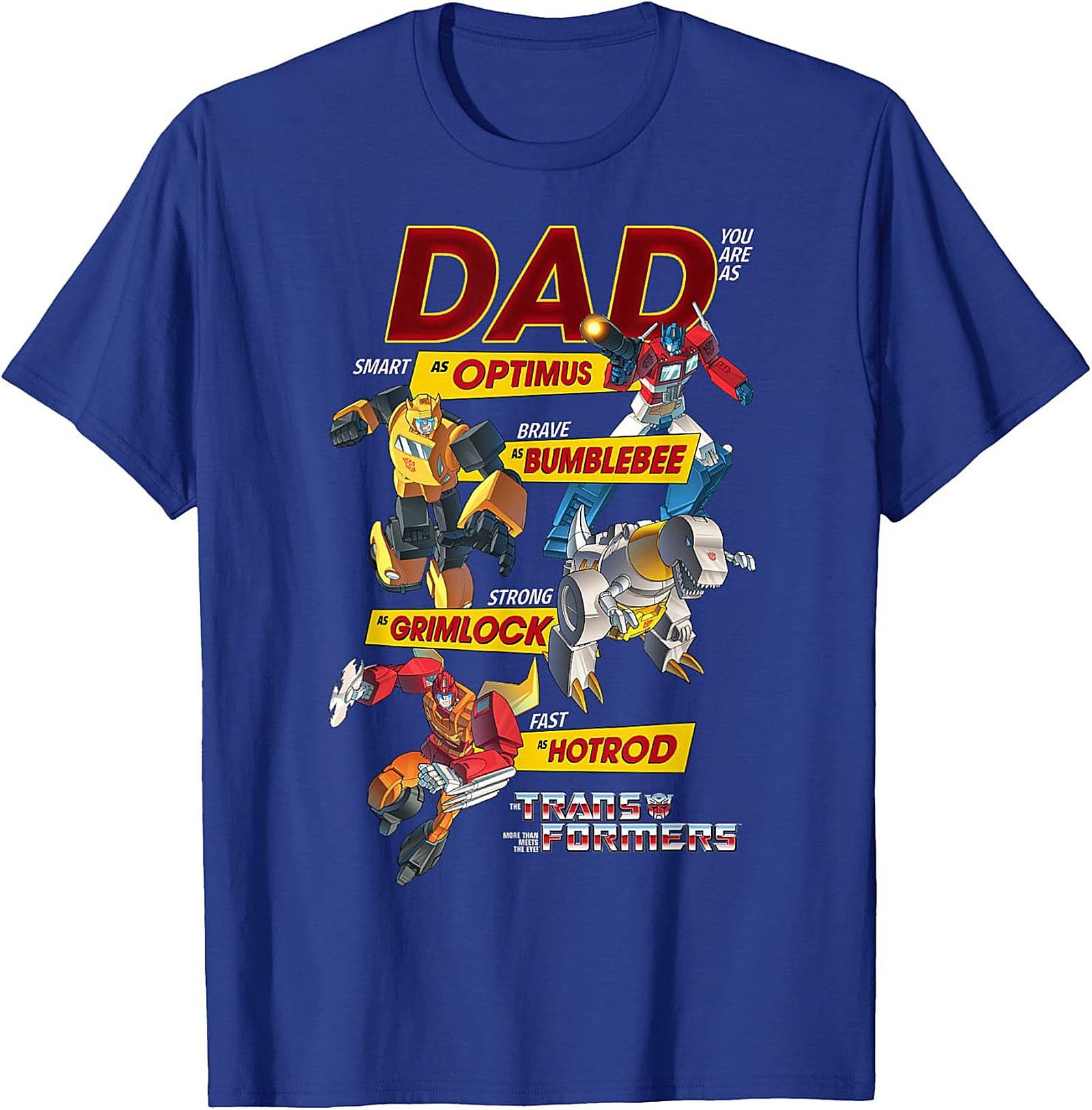 Transformers Dad T-Shirt Funny Optimus Prime Graphic Tee