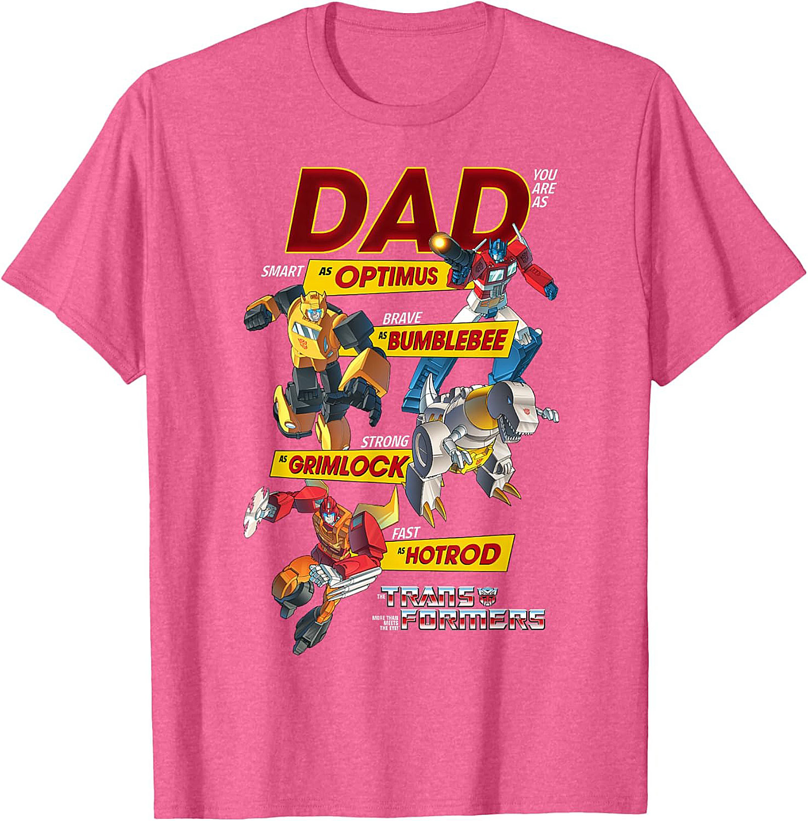 Transformers Dad T-Shirt Funny Optimus Prime Graphic Tee