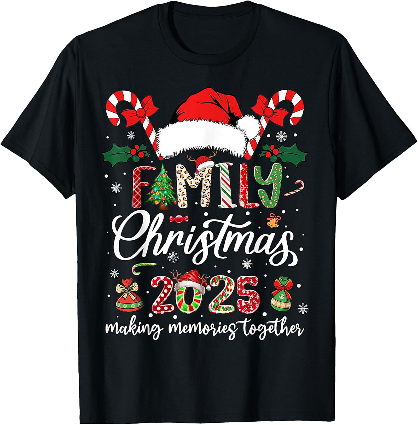 Family Christmas 2025 Graphic Tee Unisex Shirt