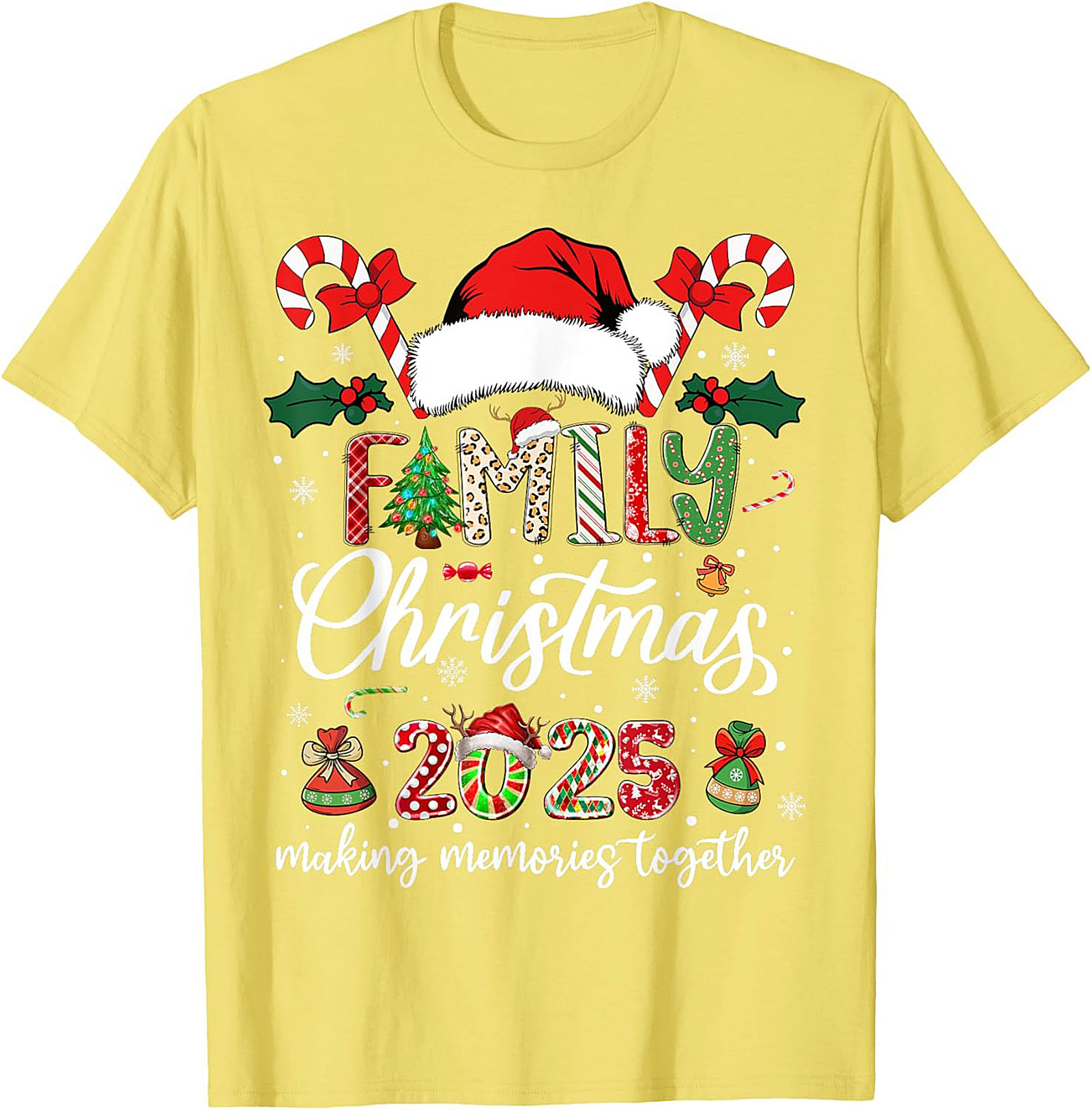 Family Christmas 2025 Graphic Tee Unisex Shirt
