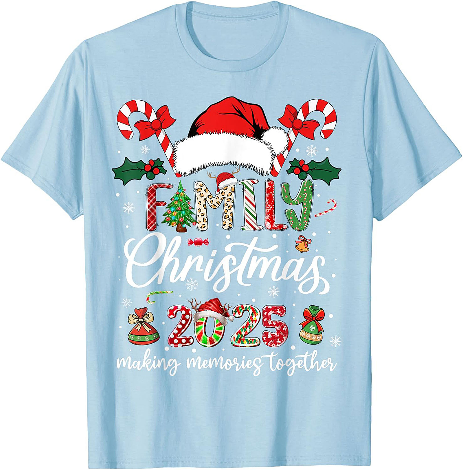Family Christmas 2025 Graphic Tee Unisex Shirt