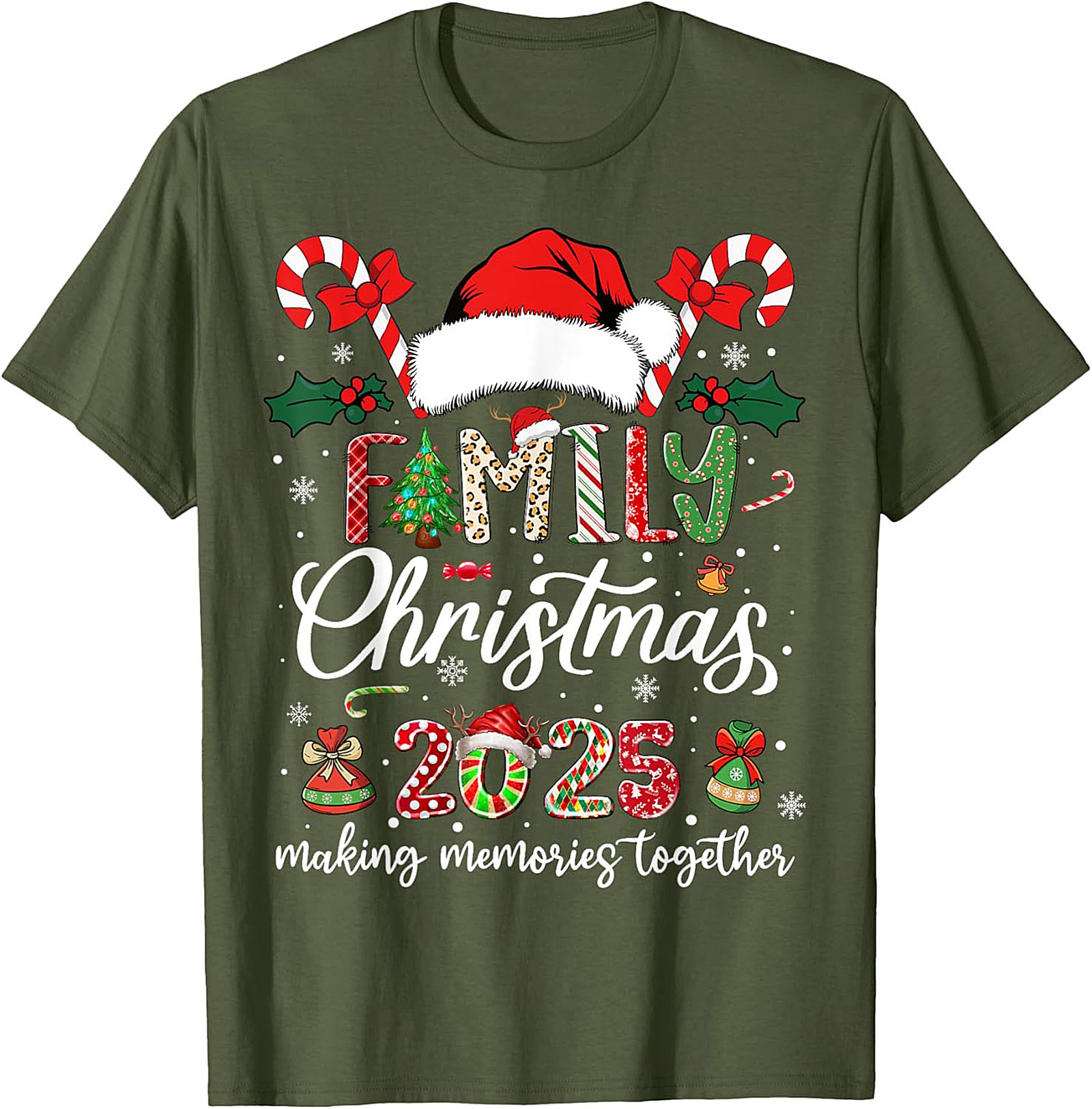 Family Christmas 2025 Graphic Tee Unisex Shirt