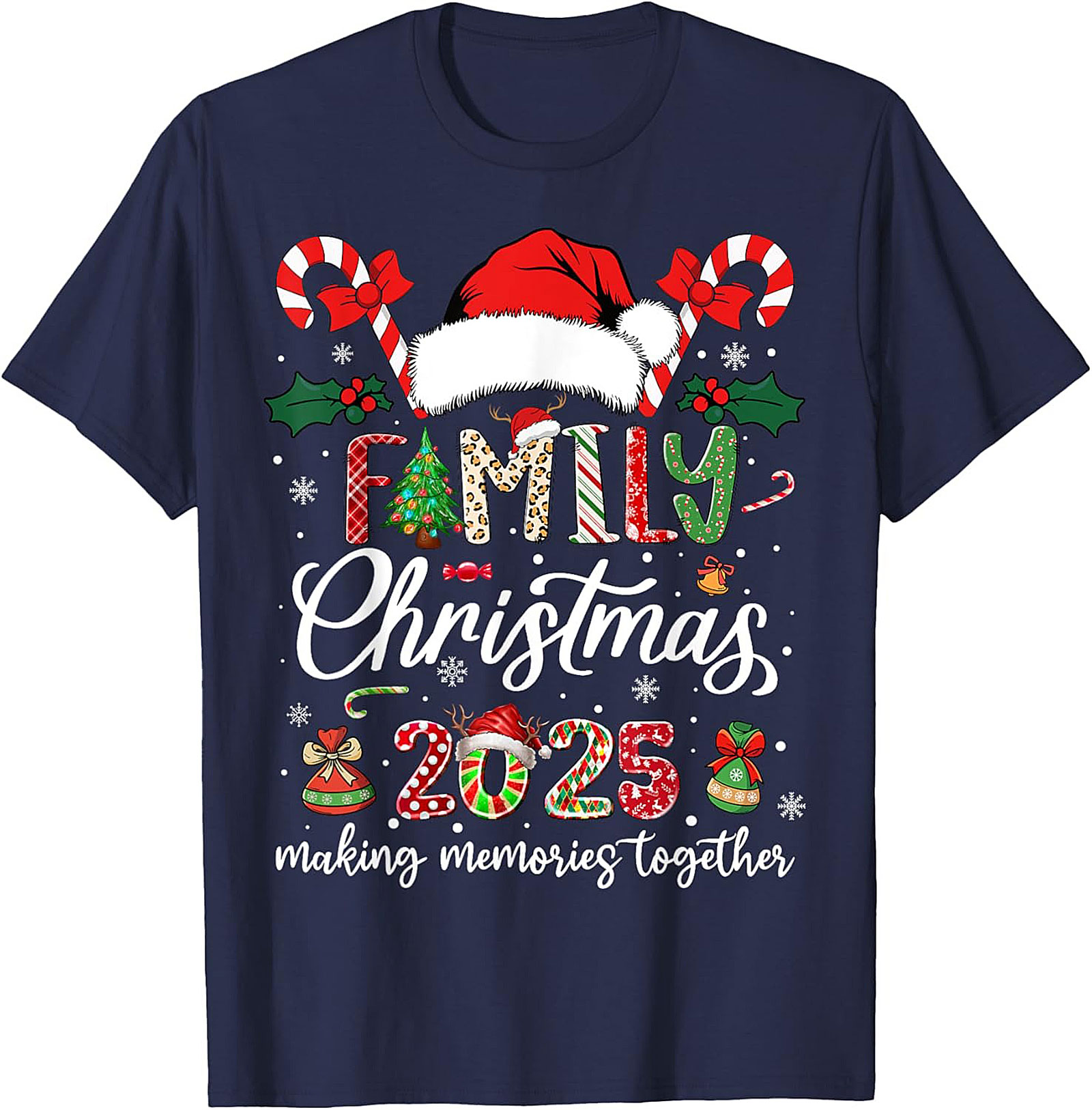 Family Christmas 2025 Graphic Tee Unisex Shirt