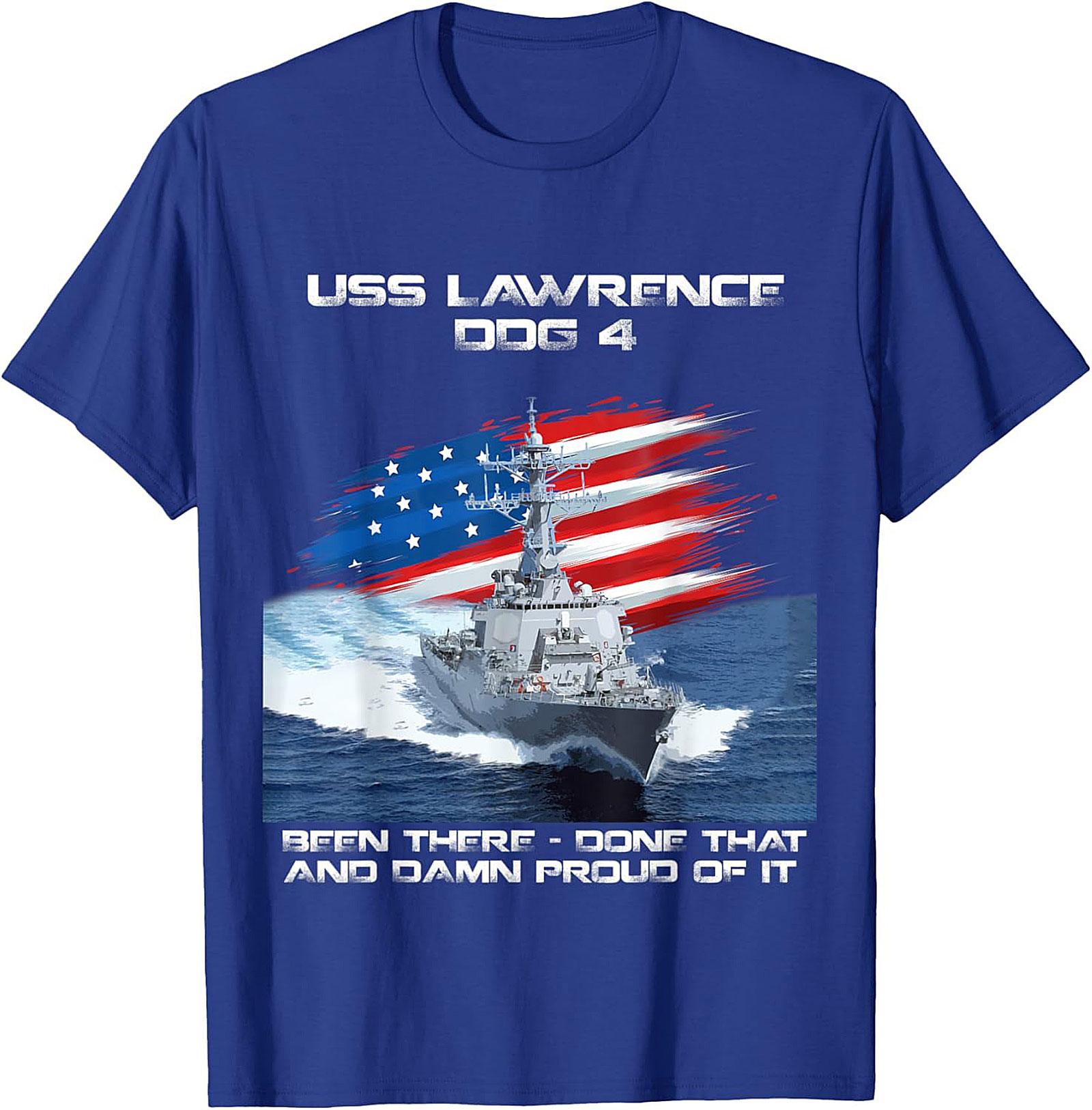 USS Lawrence DDG 4 Veteran T-Shirt | Navy Graphic Tee