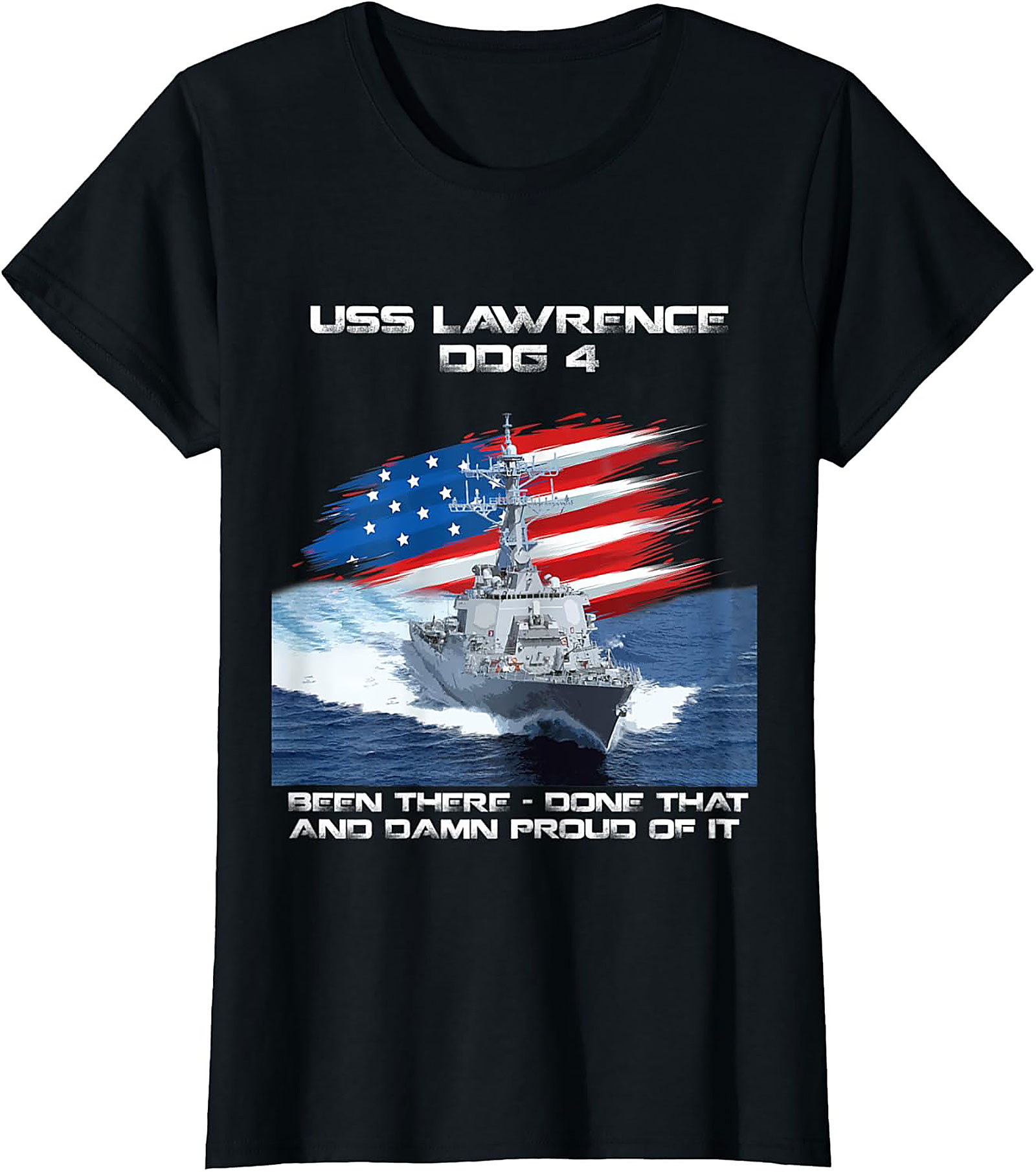 USS Lawrence DDG 4 Veteran T-Shirt | Navy Graphic Tee