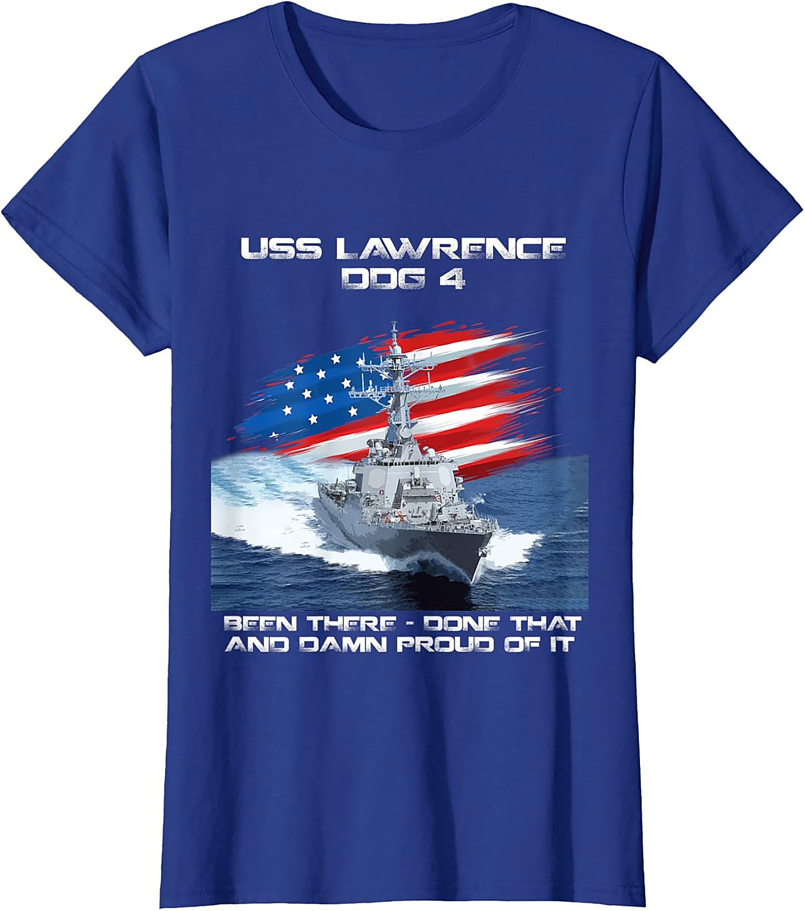 USS Lawrence DDG 4 Veteran T-Shirt | Navy Graphic Tee