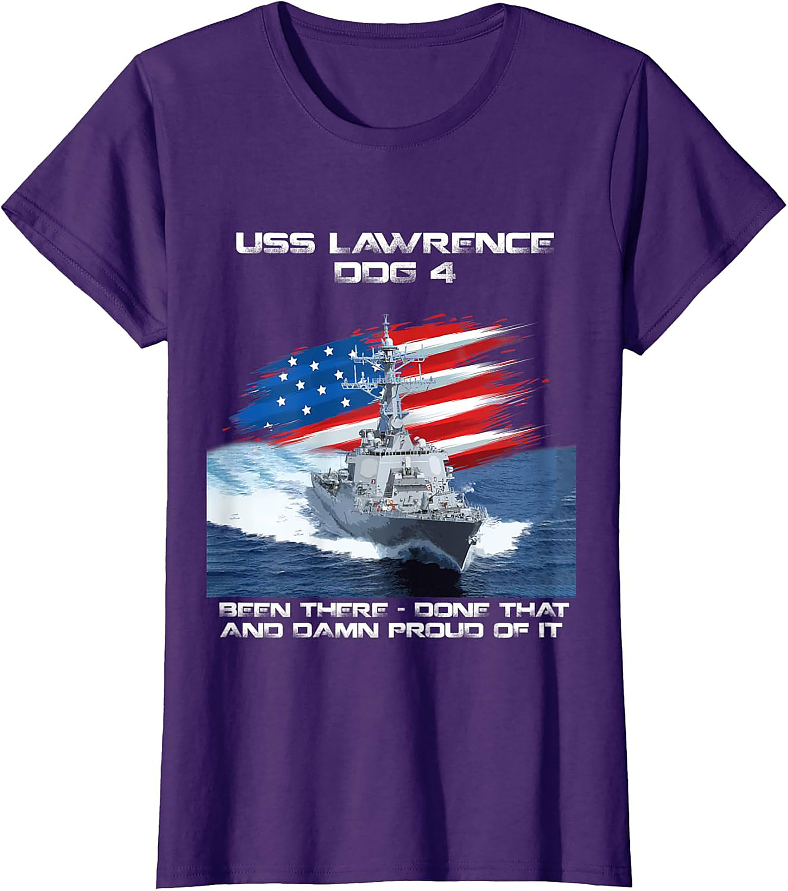 USS Lawrence DDG 4 Veteran T-Shirt | Navy Graphic Tee