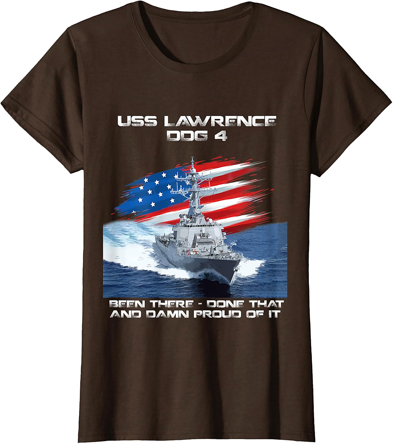 USS Lawrence DDG 4 Veteran T-Shirt | Navy Graphic Tee