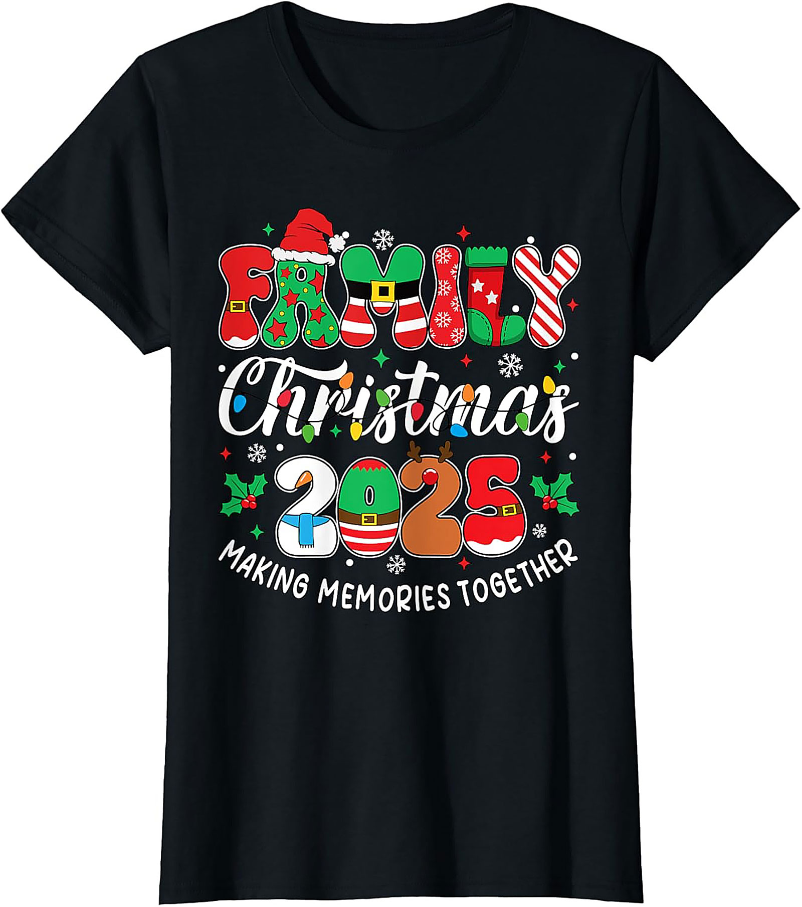Family Christmas T-Shirt 2025 Matching Graphic Tee