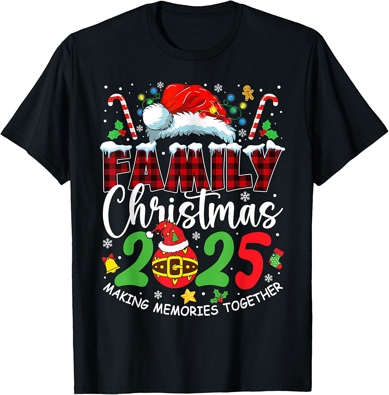 Family Christmas 2025 T-Shirt Matching Holiday Graphic Tee