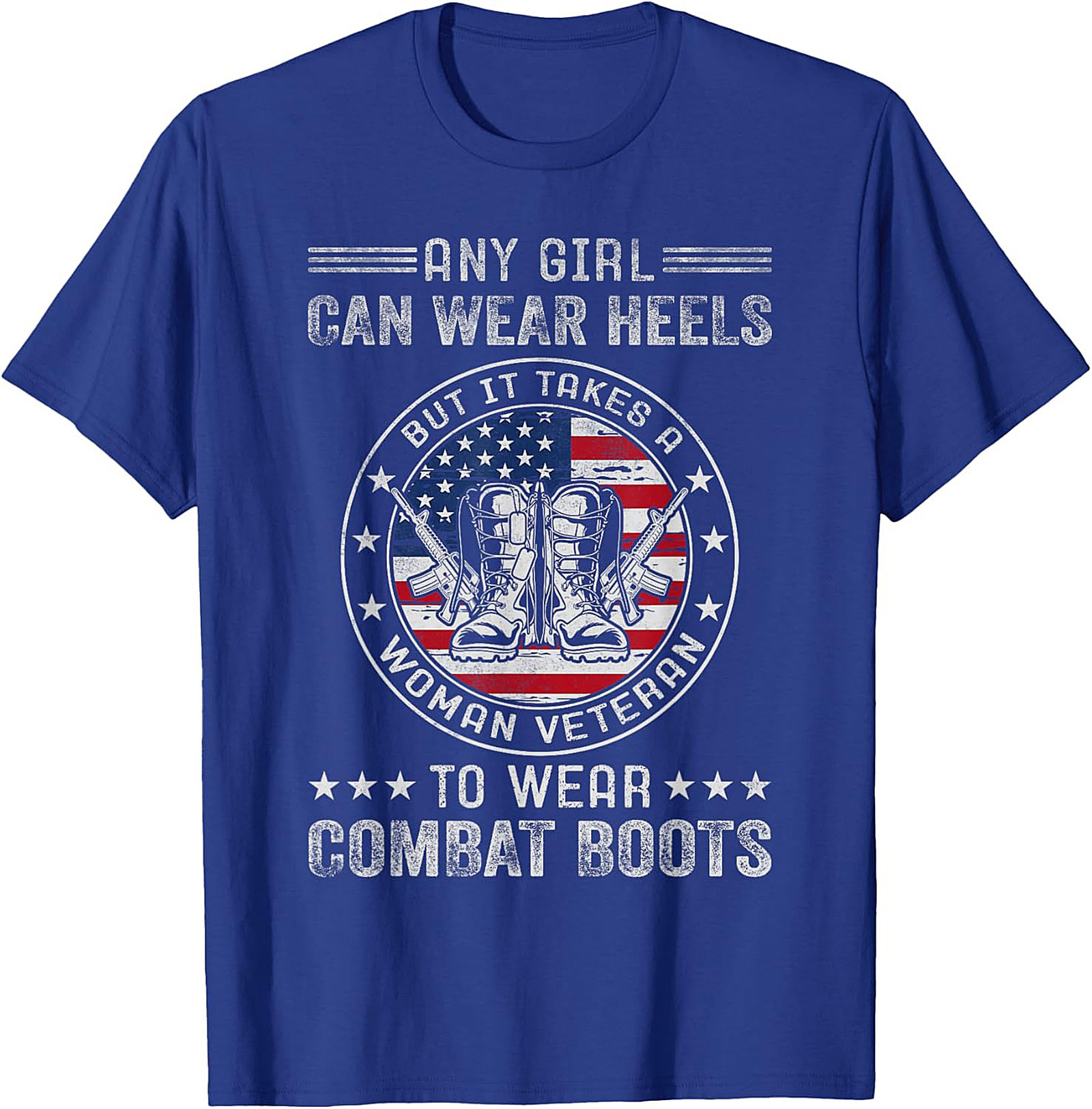 Woman Veteran T-shirt | Combat Boots Graphic Tee | Gift