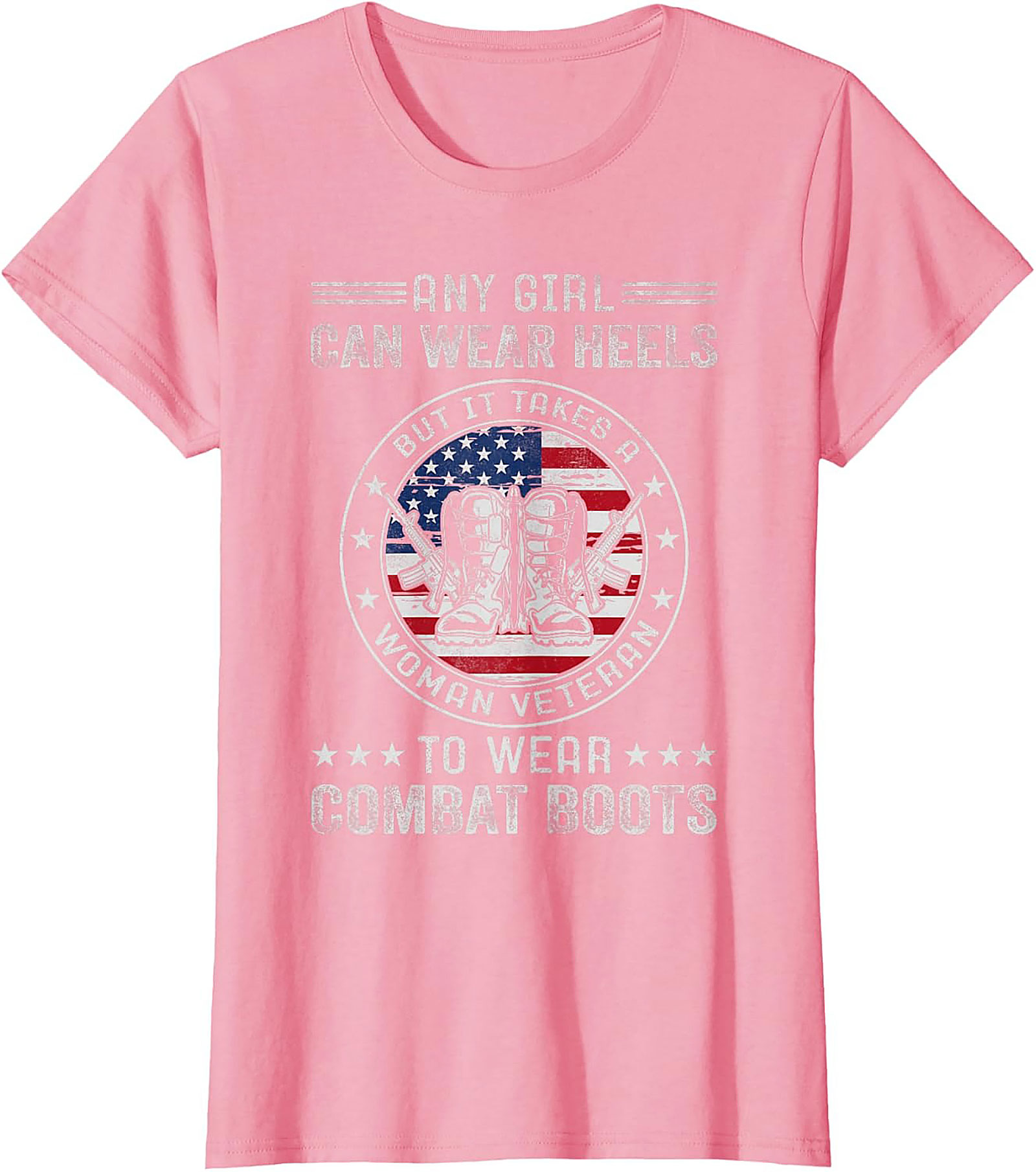 Woman Veteran T-shirt | Combat Boots Graphic Tee | Gift