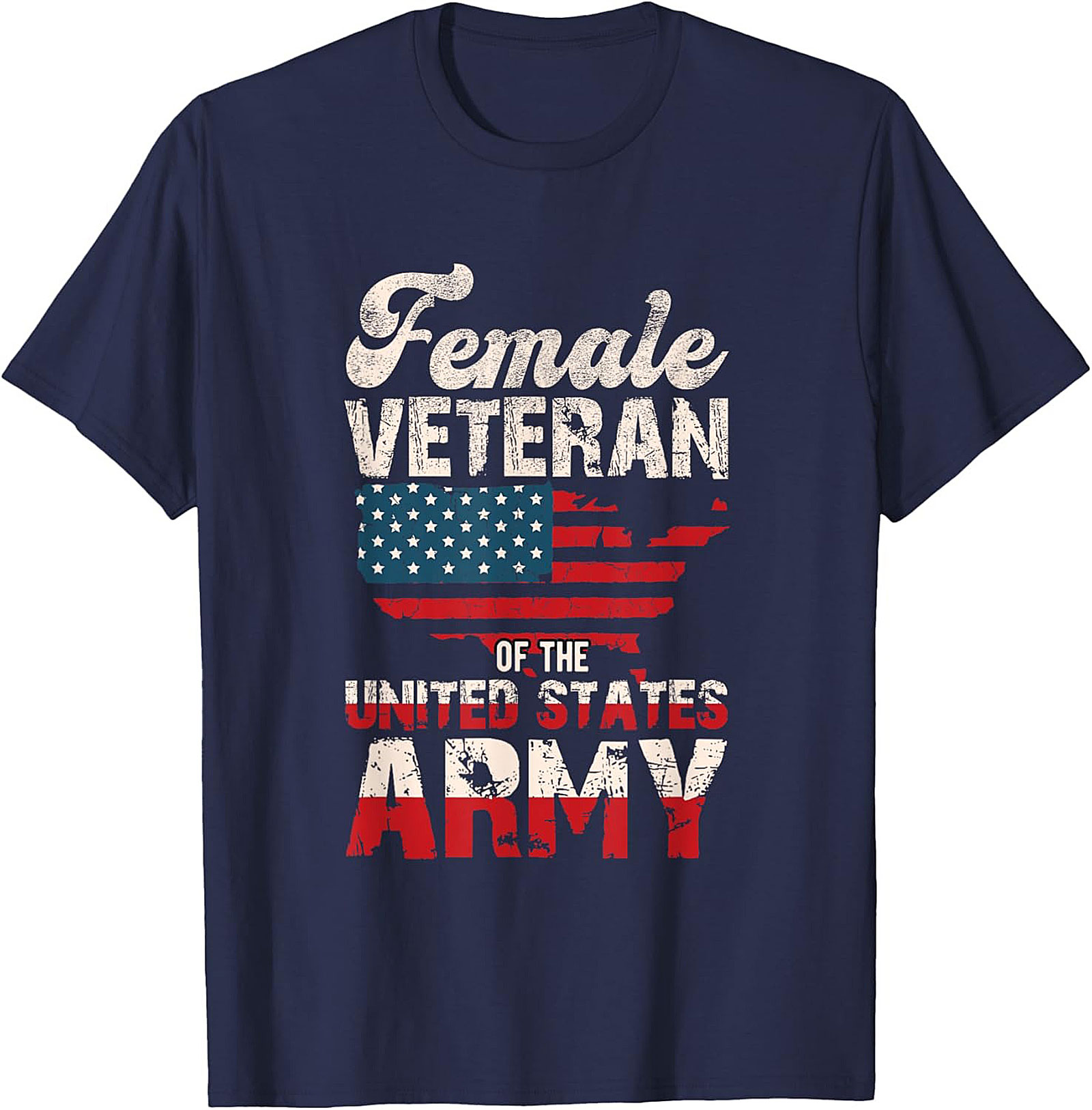 Female Veteran US Army T-Shirt | Patriotic Military Tee