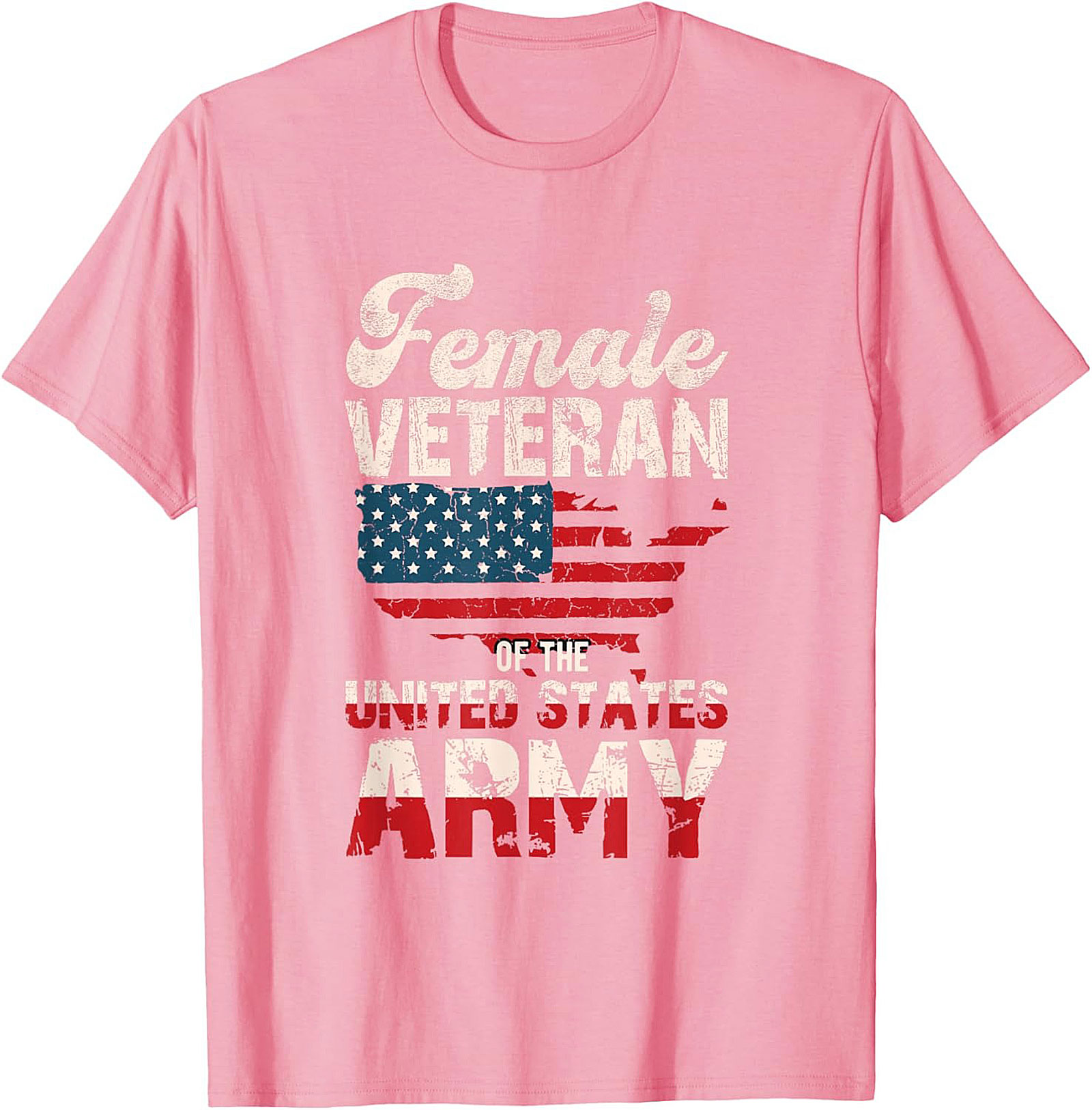 Female Veteran US Army T-Shirt | Patriotic Military Tee