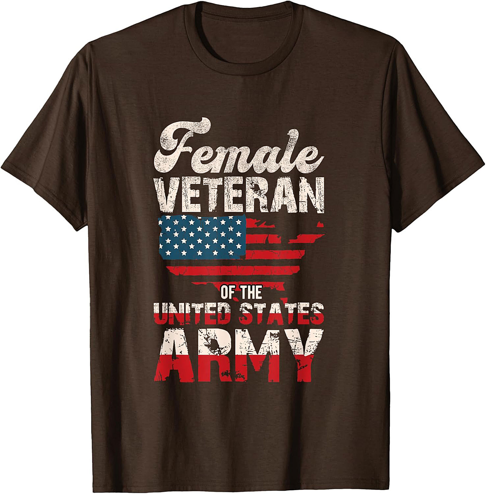 Female Veteran US Army T-Shirt | Patriotic Military Tee