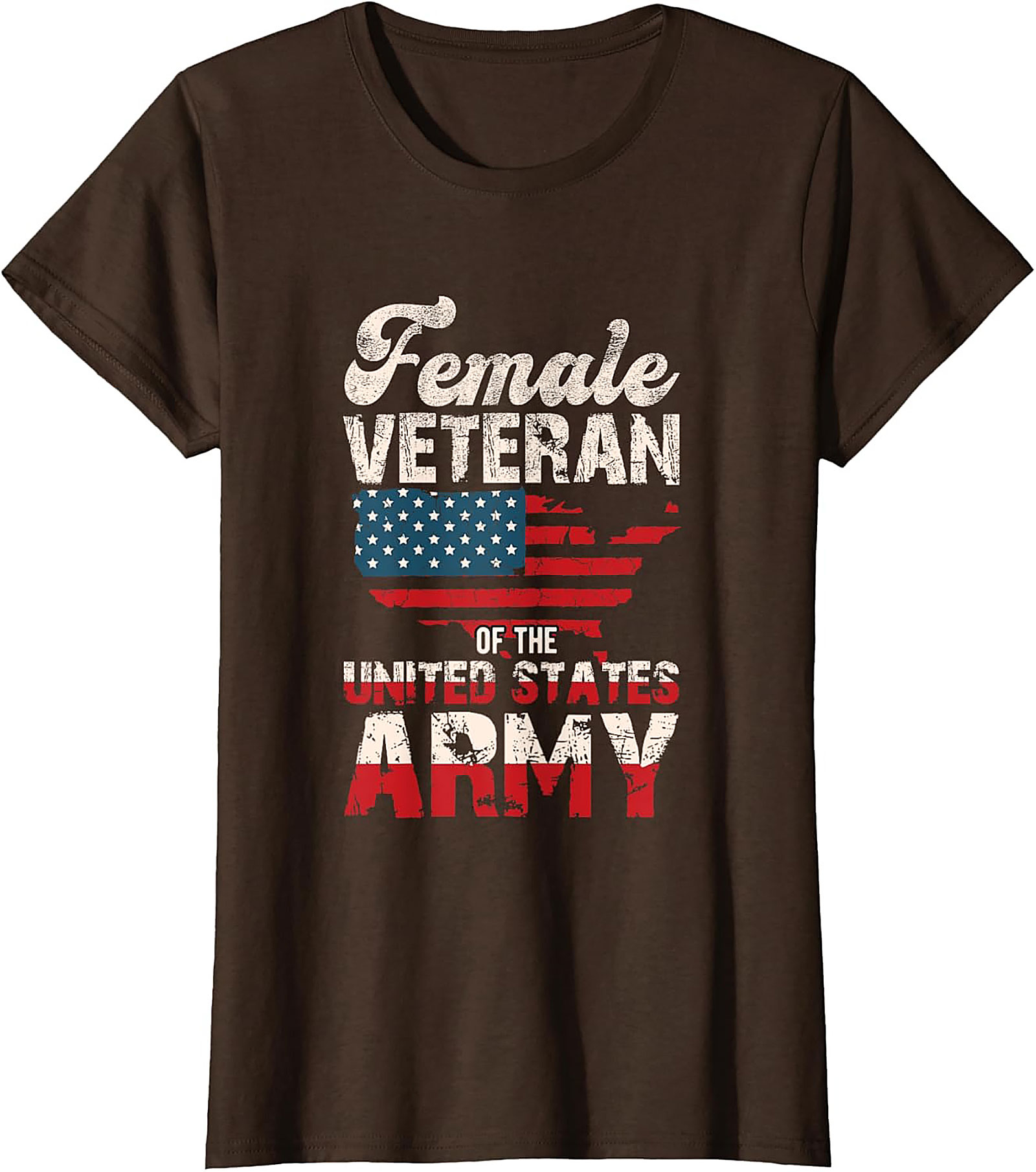 Female Veteran US Army T-Shirt | Patriotic Military Tee