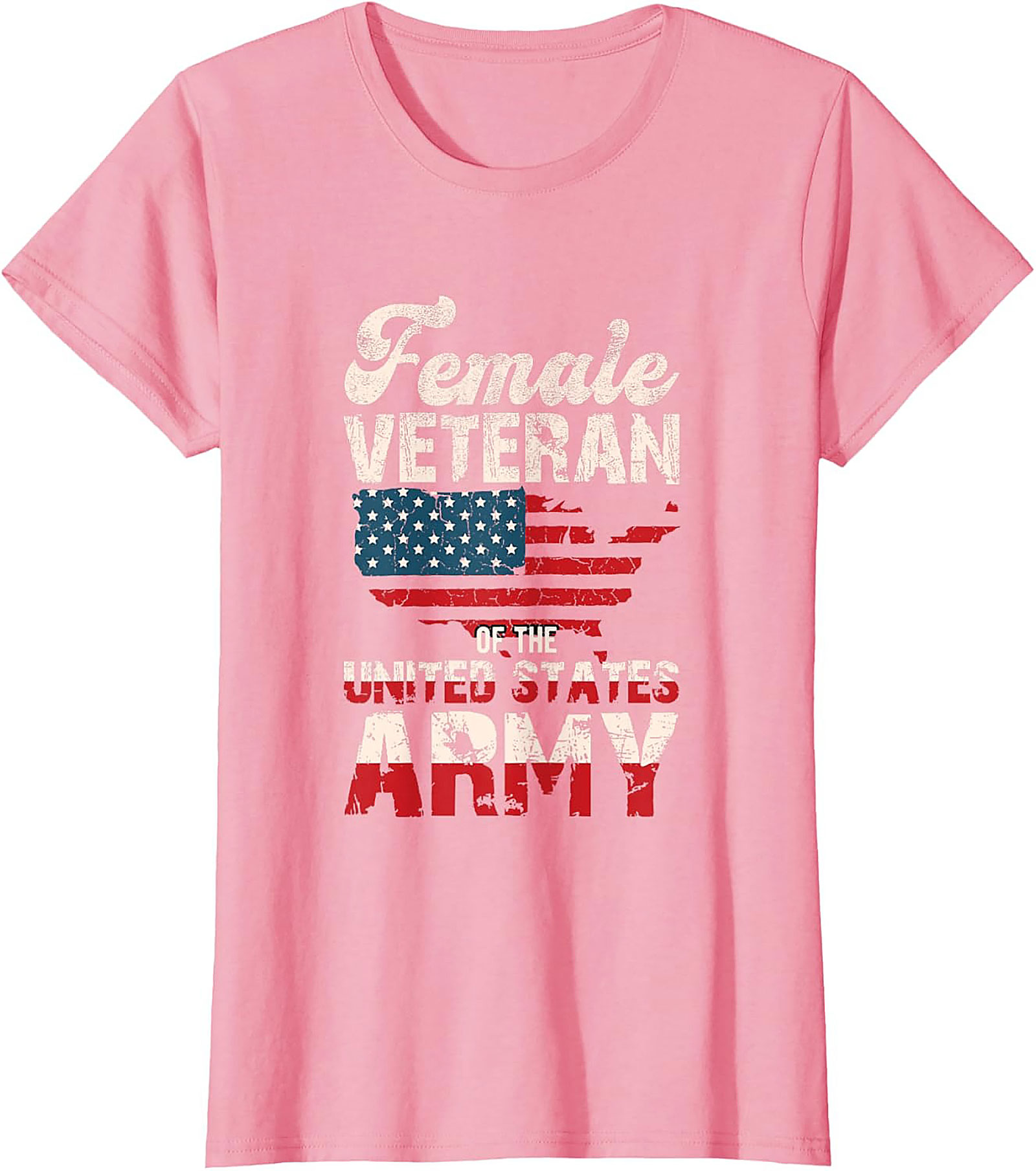 Female Veteran US Army T-Shirt | Patriotic Military Tee