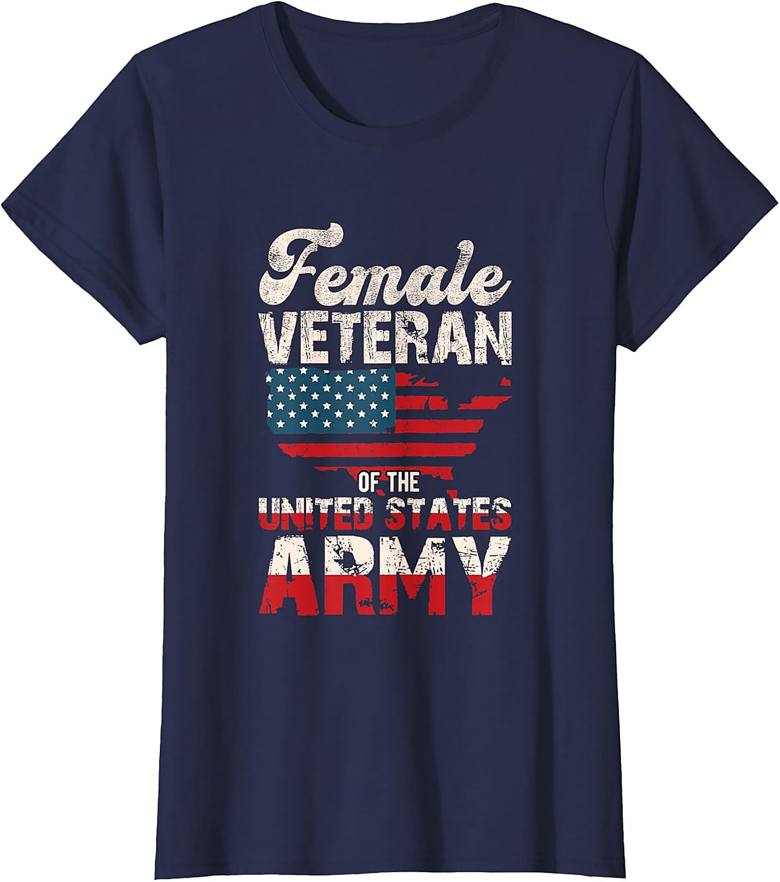 Female Veteran US Army T-Shirt | Patriotic Military Tee