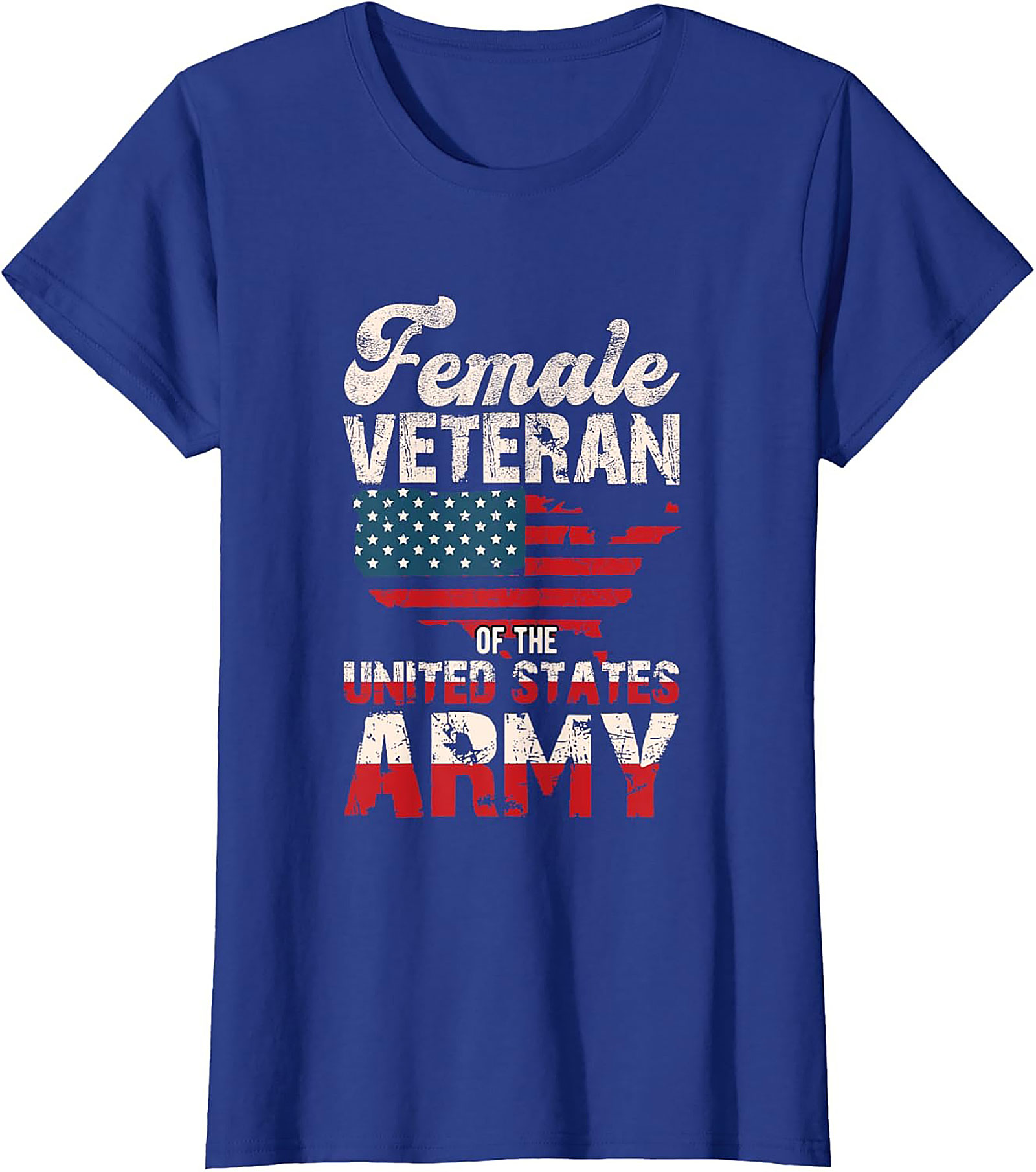 Female Veteran US Army T-Shirt | Patriotic Military Tee