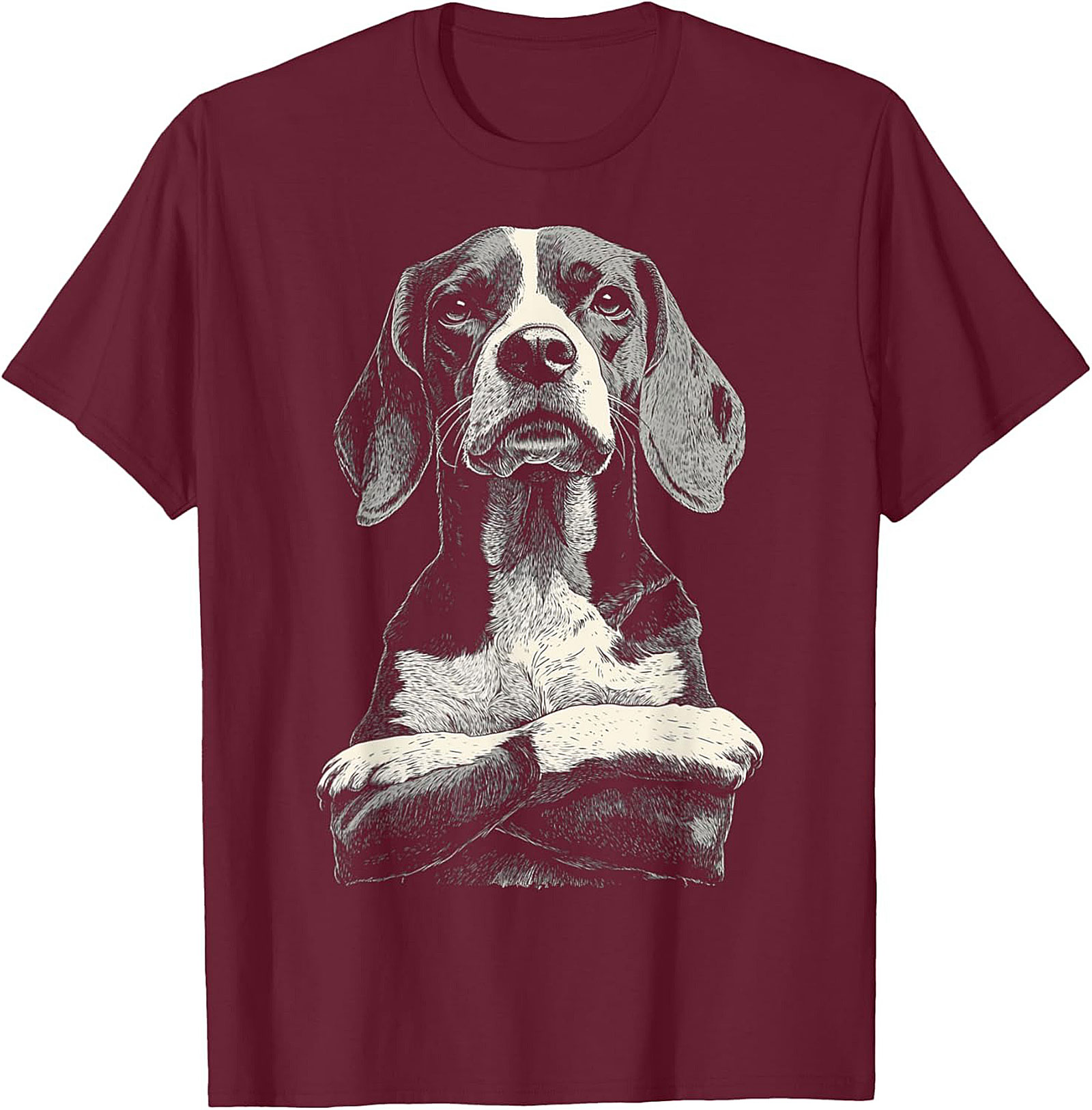 The Grumpy Beagle Dog Graphic Tee | Judgy Hound Unisex Shirt