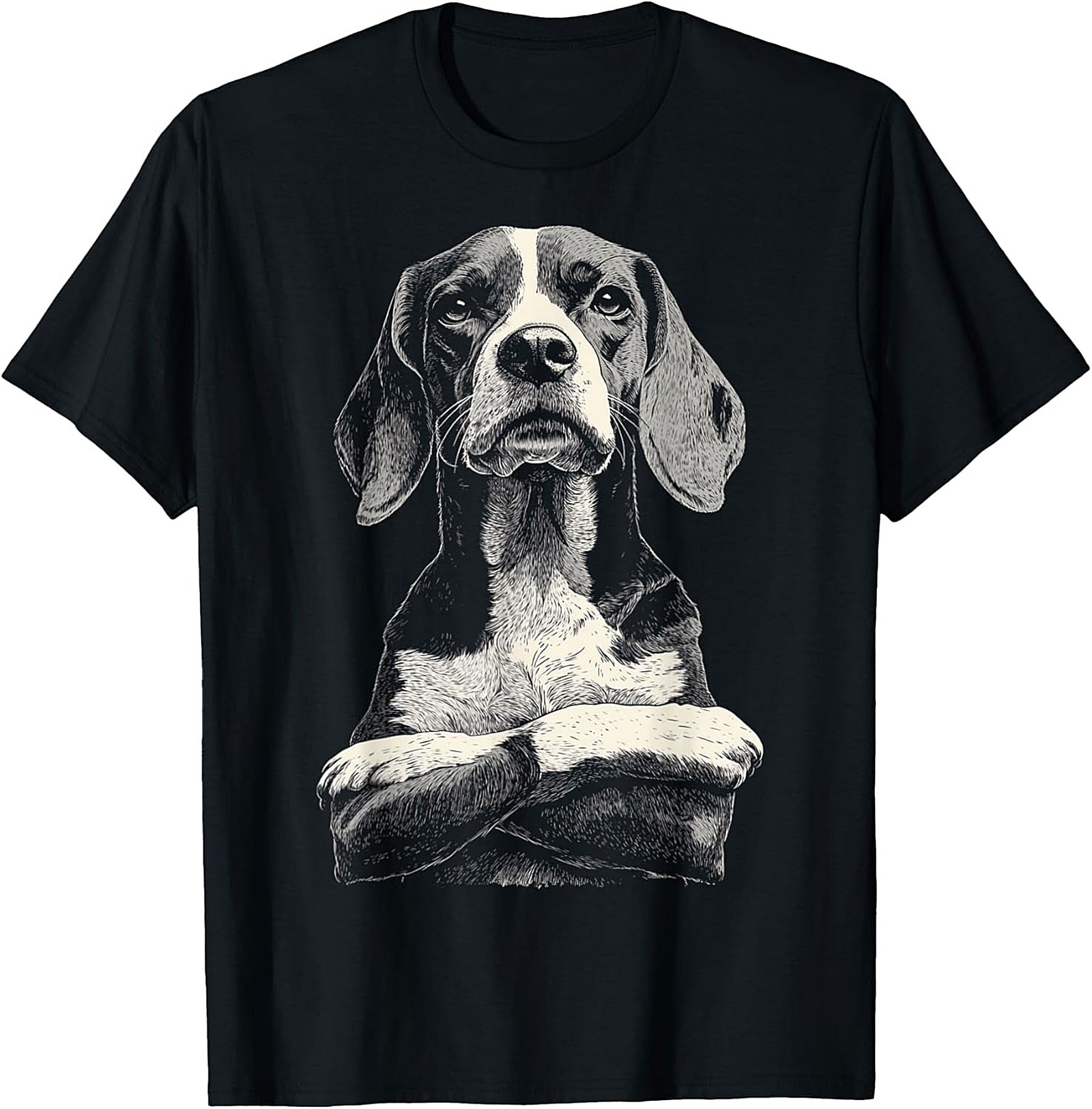 The Grumpy Beagle Dog Graphic Tee | Judgy Hound Unisex Shirt
