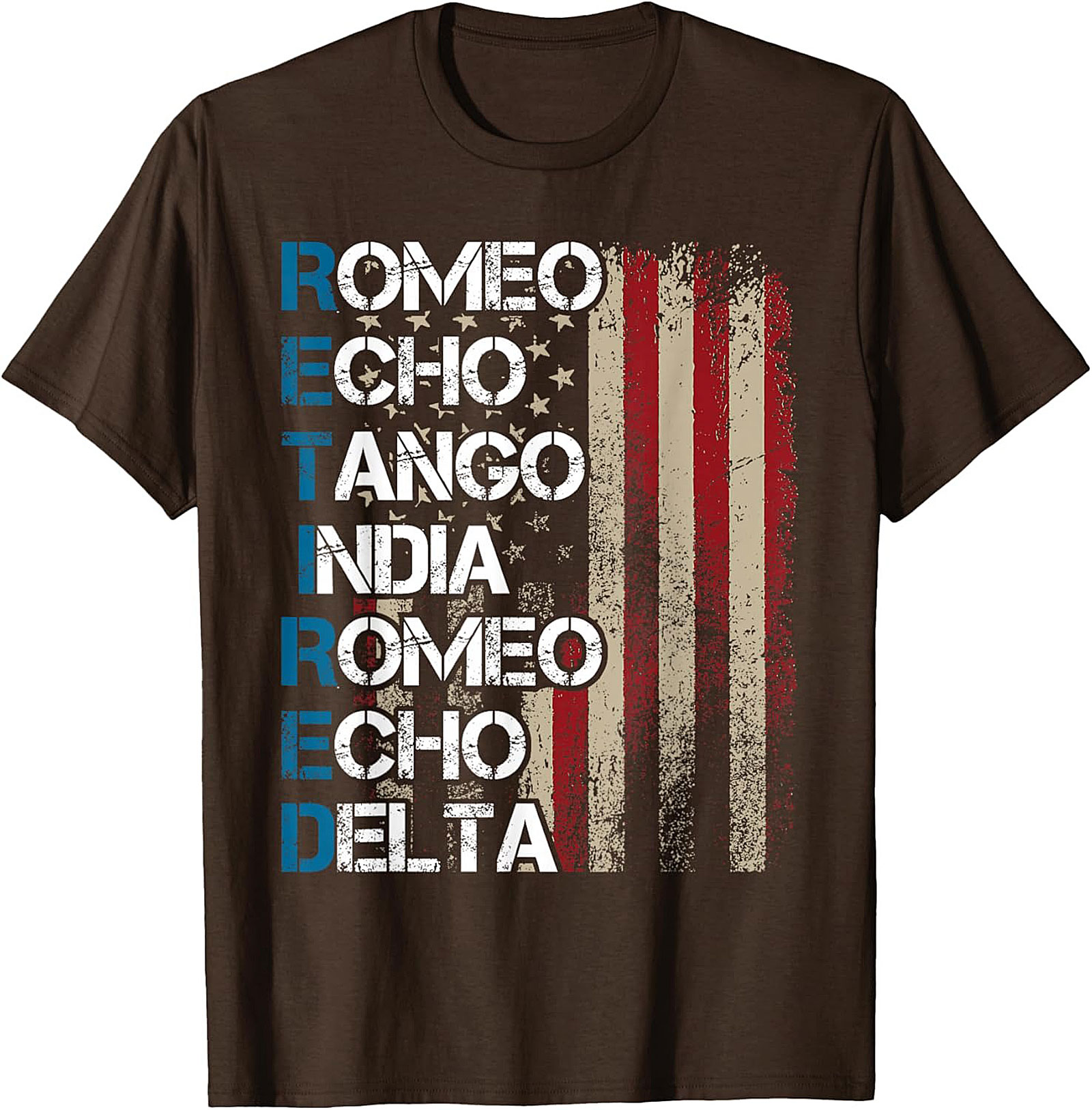 Retired Phonetic Alphabet T-Shirt | Veteran Graphic Tee