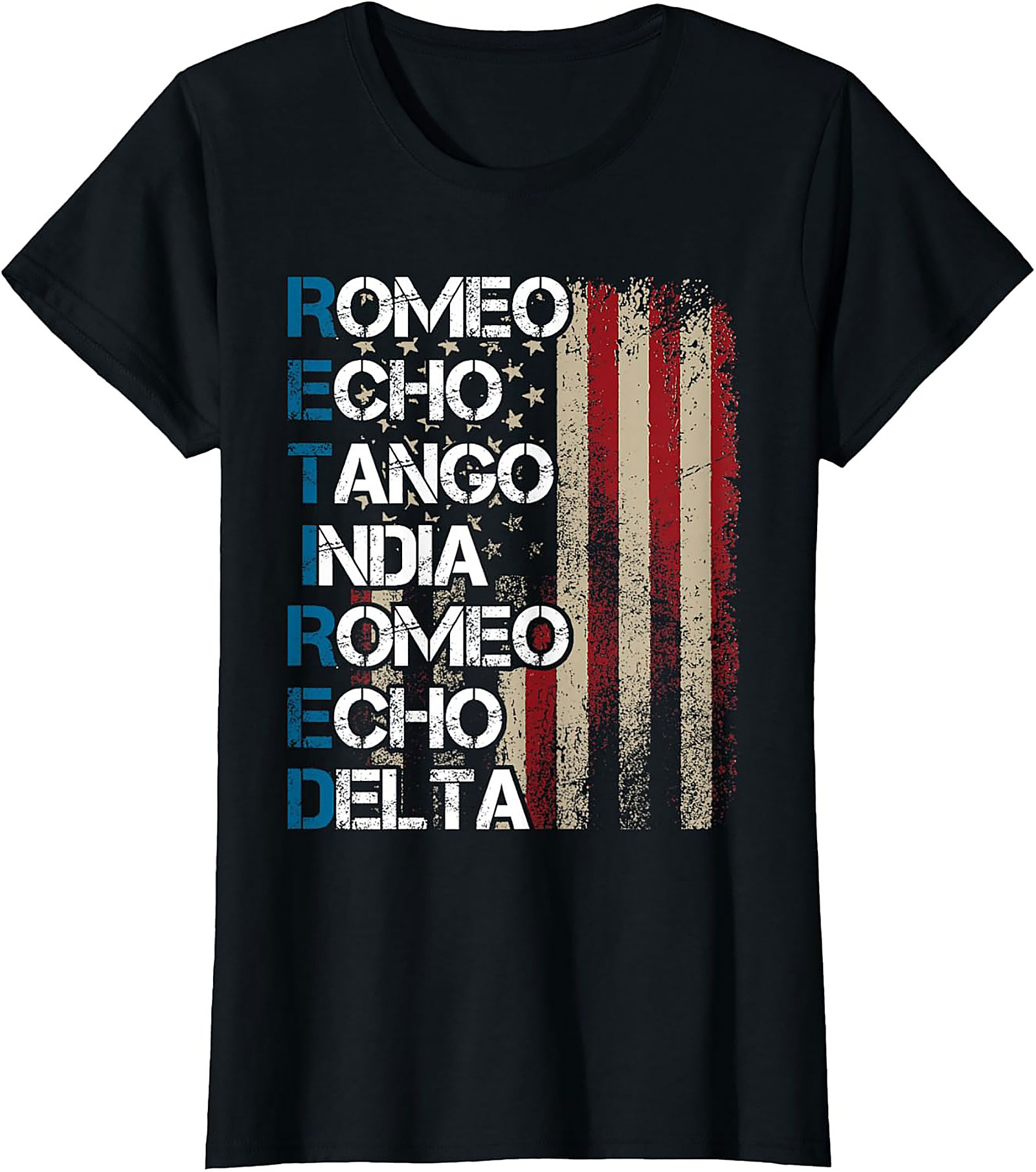 Retired Phonetic Alphabet T-Shirt | Veteran Graphic Tee