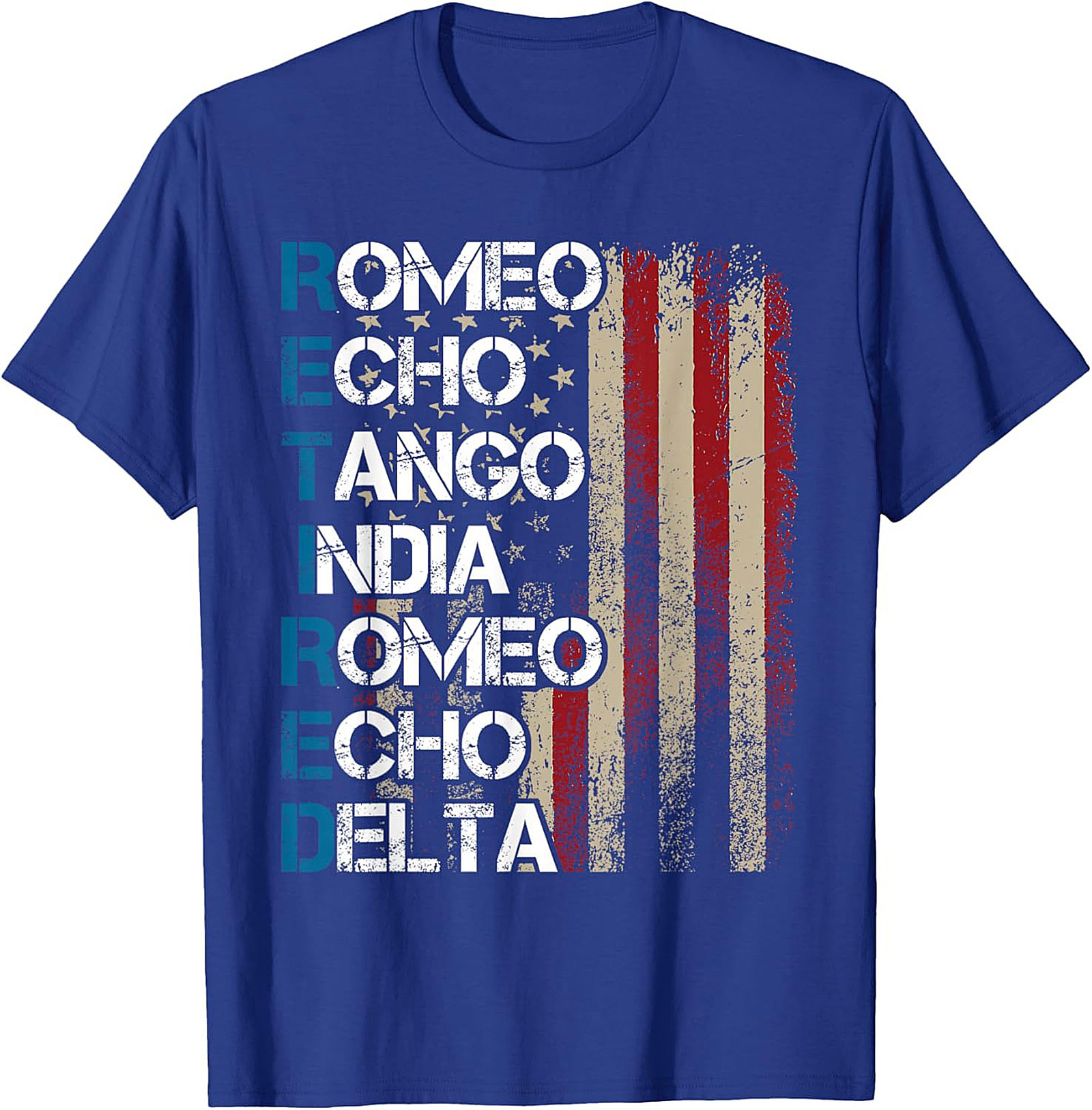 Retired Phonetic Alphabet T-Shirt | Veteran Graphic Tee