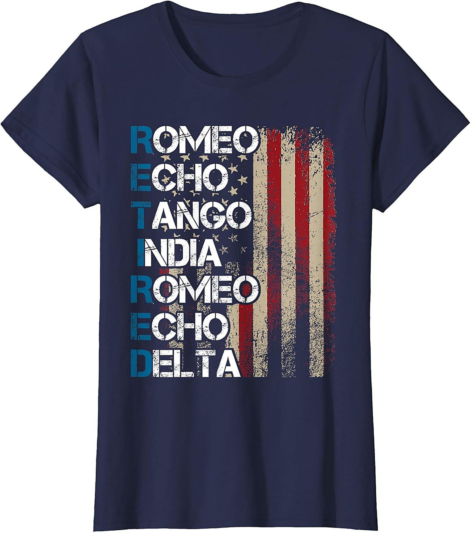 Retired Phonetic Alphabet T-Shirt | Veteran Graphic Tee