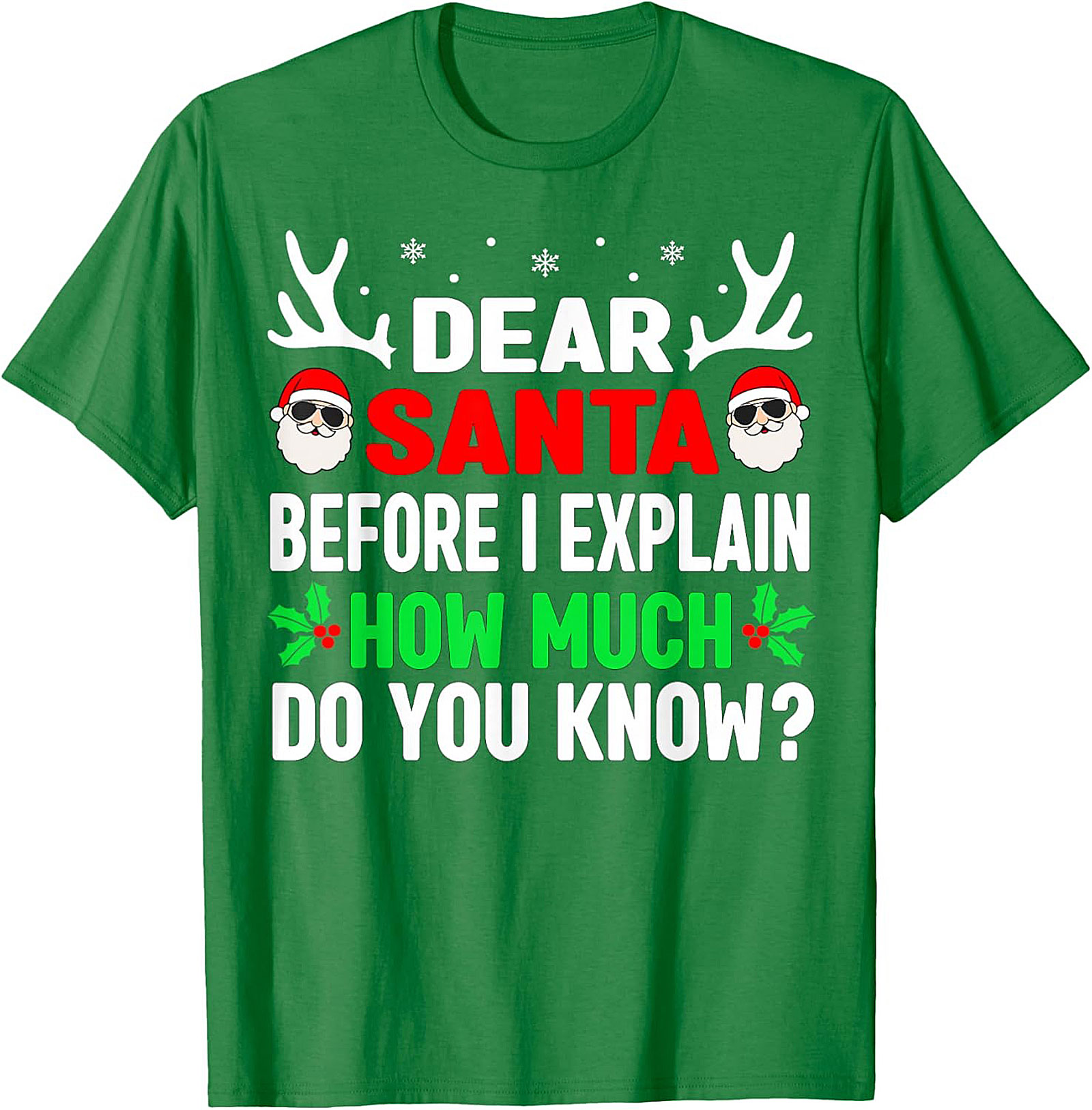 Funny Dear Santa T-shirt Naughty List Holiday Tee