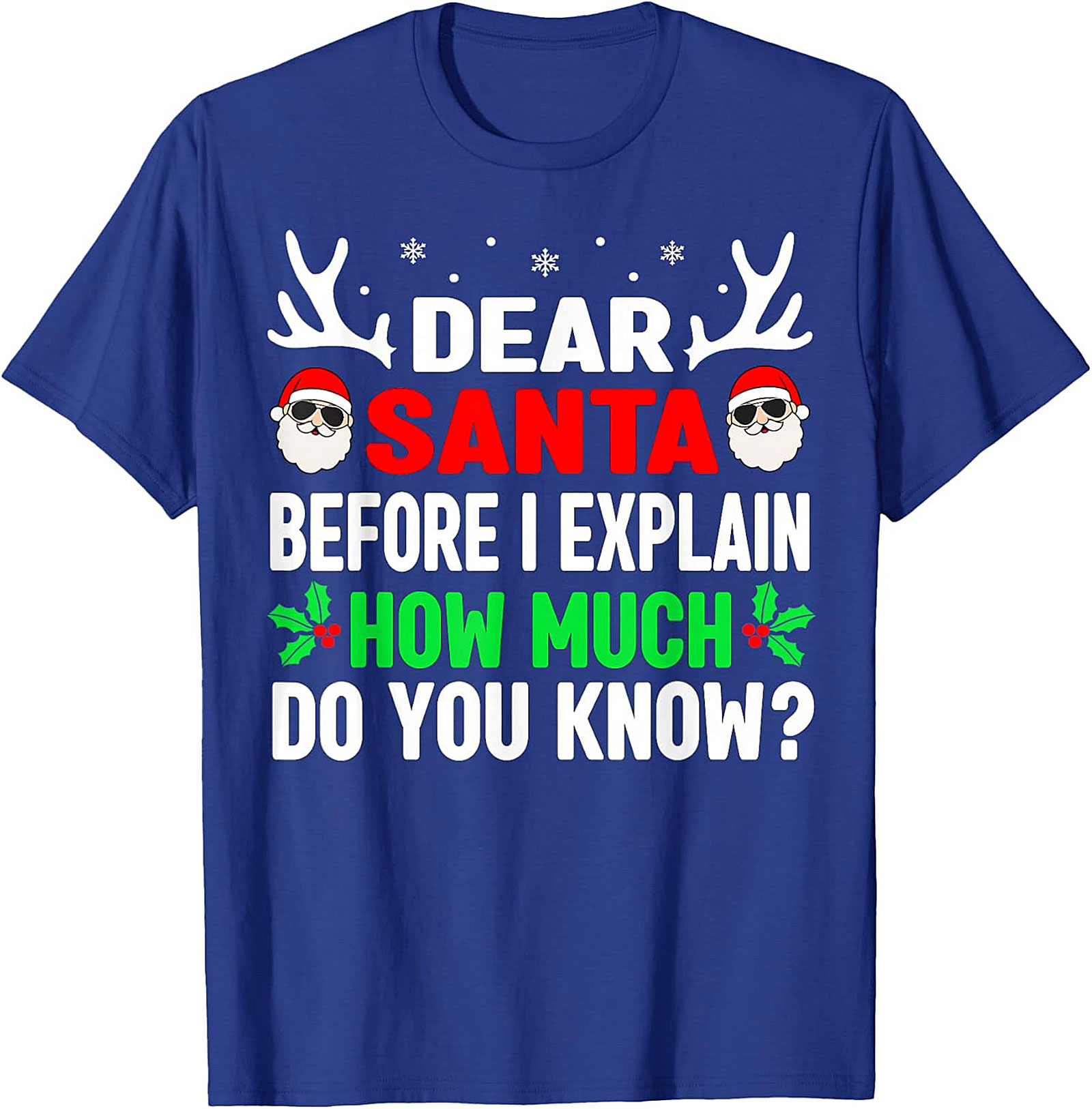 Funny Dear Santa T-shirt Naughty List Holiday Tee