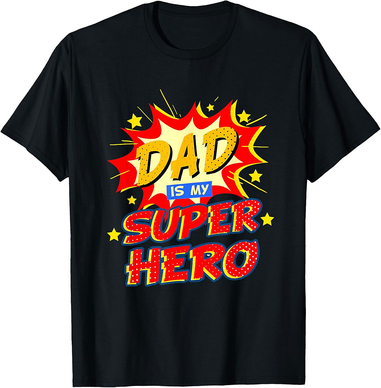 Dad Superhero Graphic Tee  Funny Father's Day Shirt Gift
