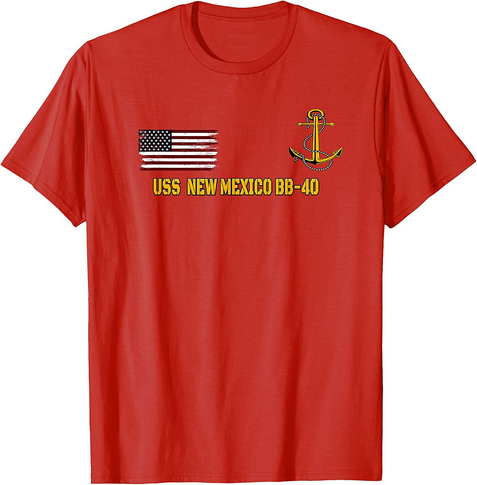 USS New Mexico BB-40 Graphic Tee | Navy Battleship Shirt