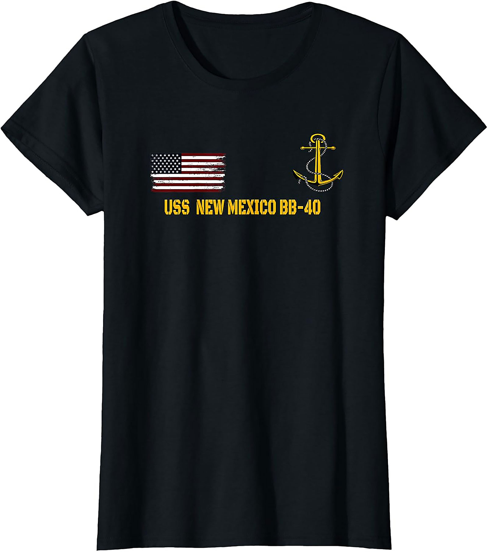 USS New Mexico BB-40 Graphic Tee | Navy Battleship Shirt