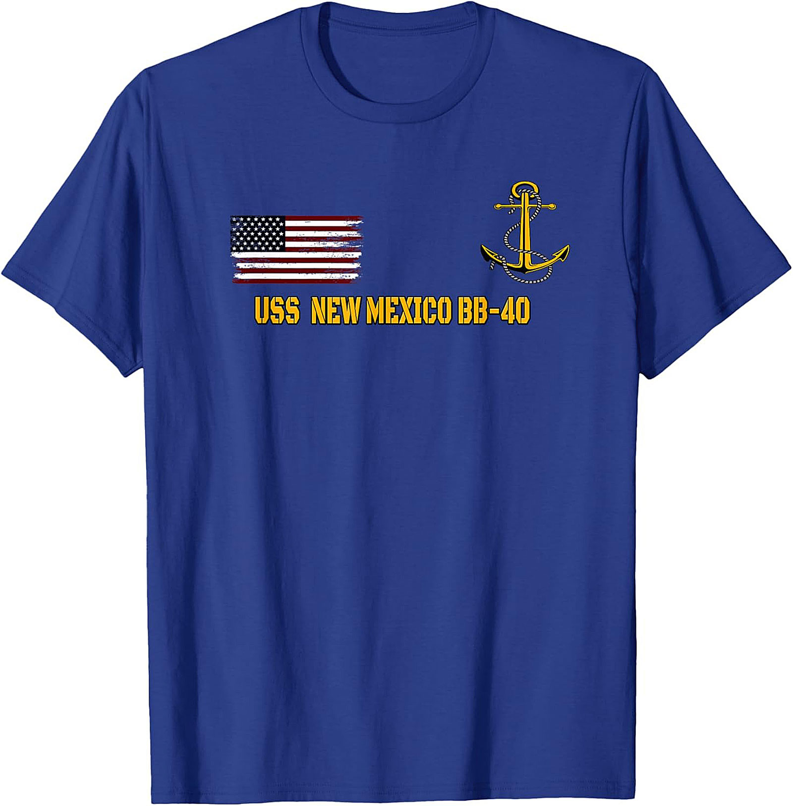 USS New Mexico BB-40 Graphic Tee | Navy Battleship Shirt