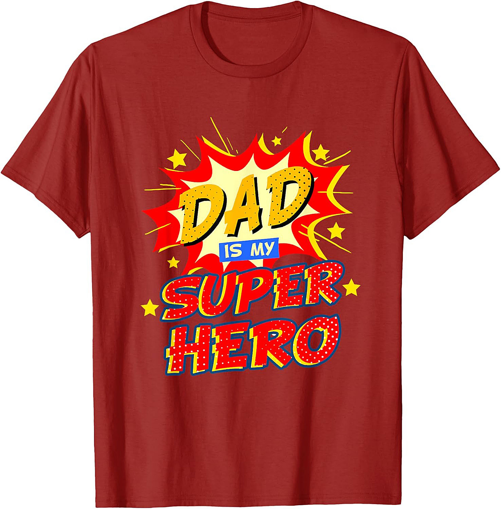 Dad Superhero Graphic Tee  Funny Father's Day Shirt Gift