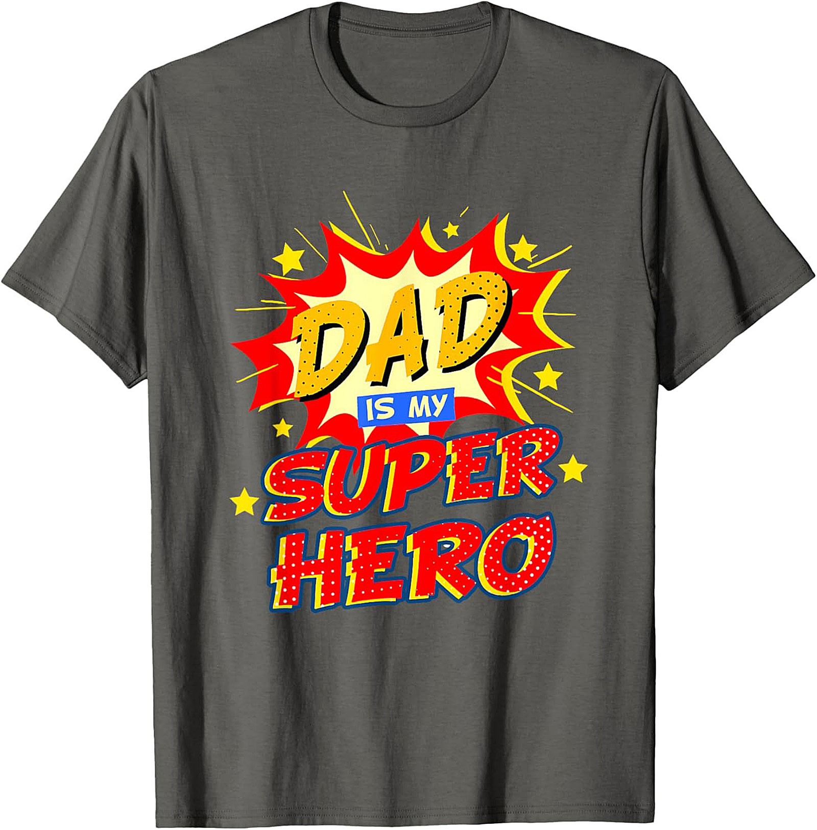 Dad Superhero Graphic Tee  Funny Father's Day Shirt Gift