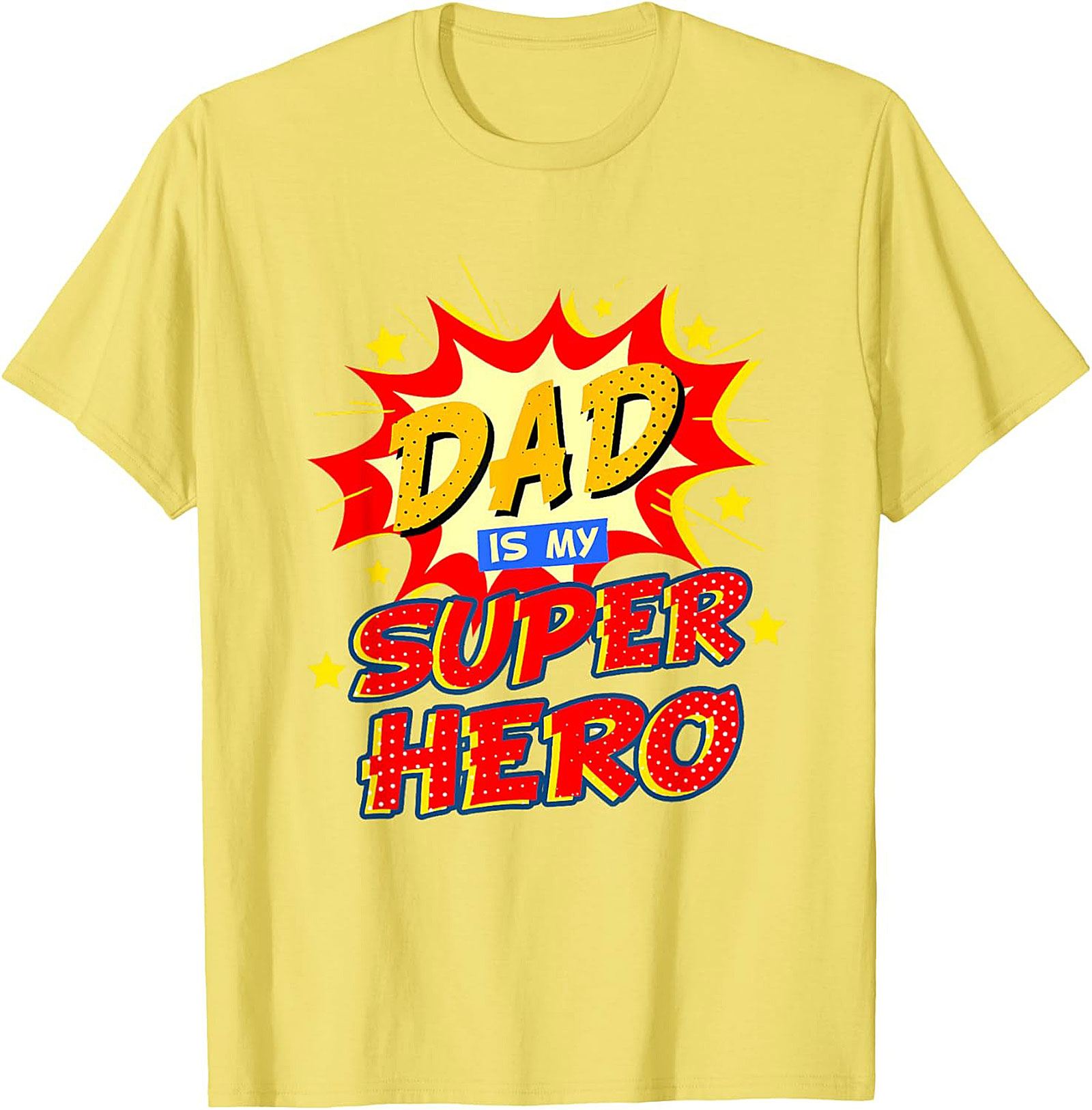 Dad Superhero Graphic Tee  Funny Father's Day Shirt Gift