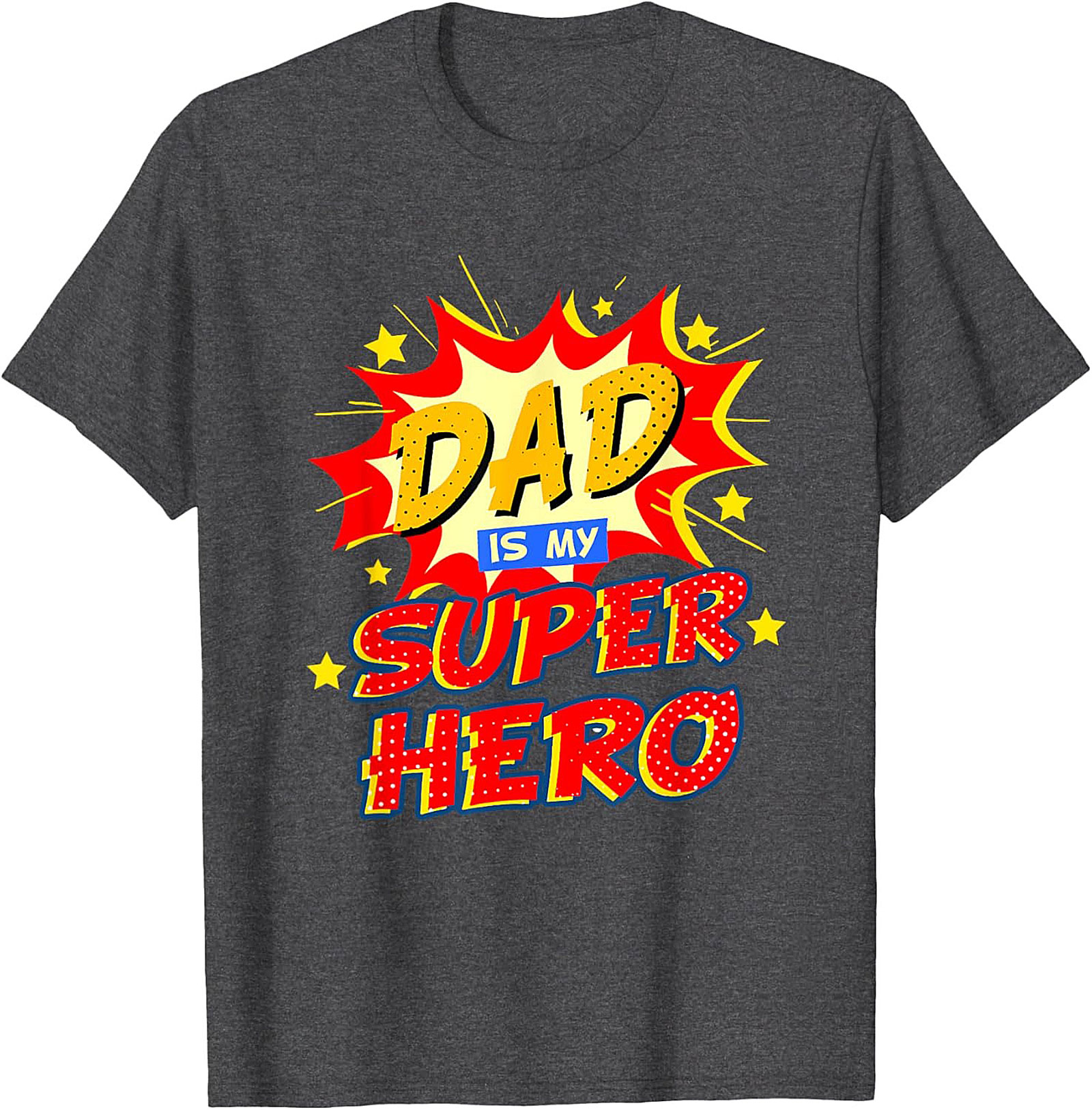 Dad Superhero Graphic Tee  Funny Father's Day Shirt Gift