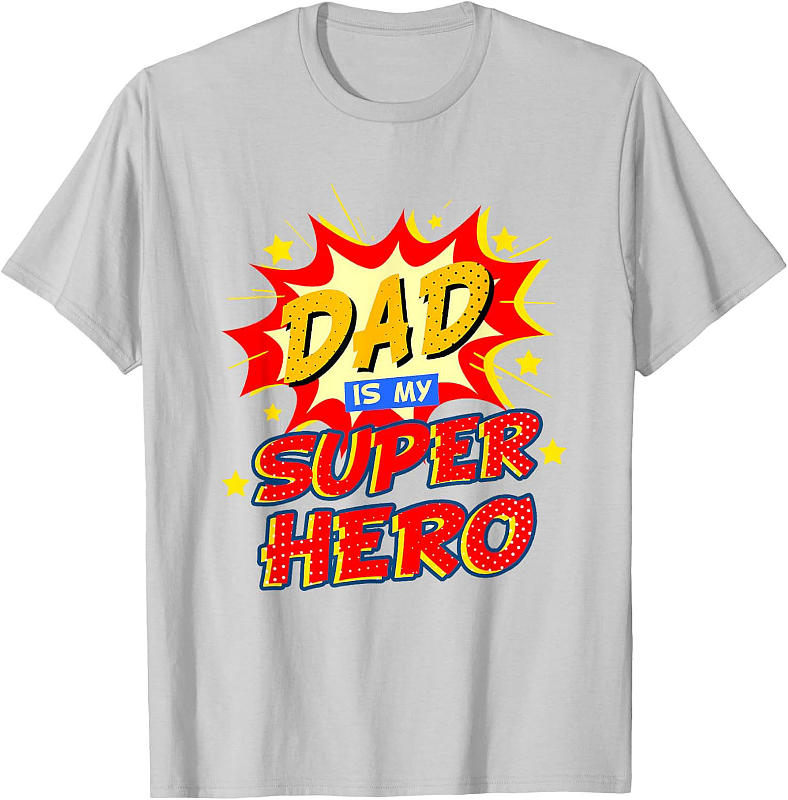 Dad Superhero Graphic Tee  Funny Father's Day Shirt Gift
