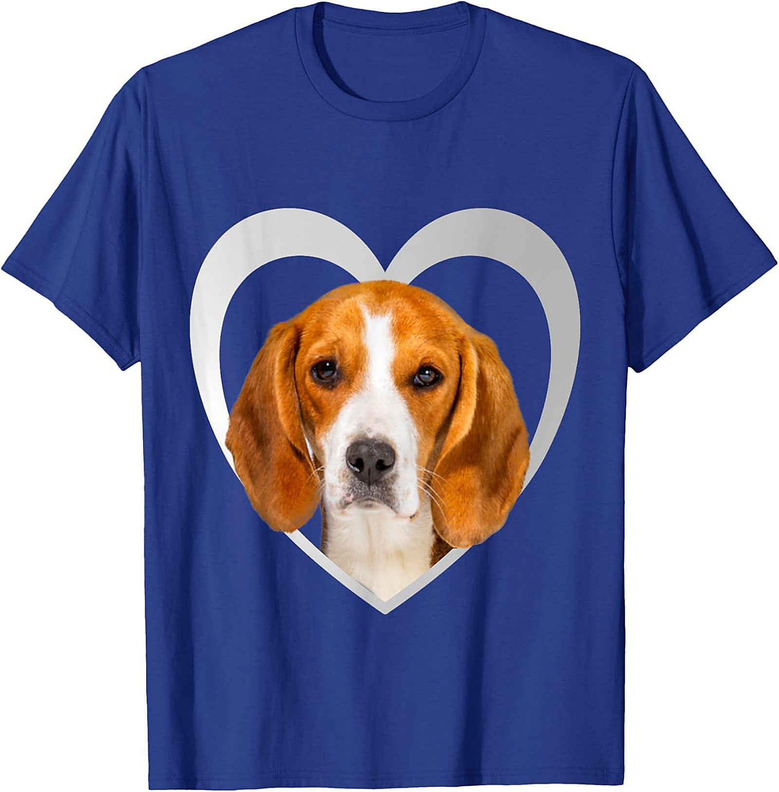 Beagle Lover T-shirt | Cute Dog Heart Graphic Tee for Dog Parents