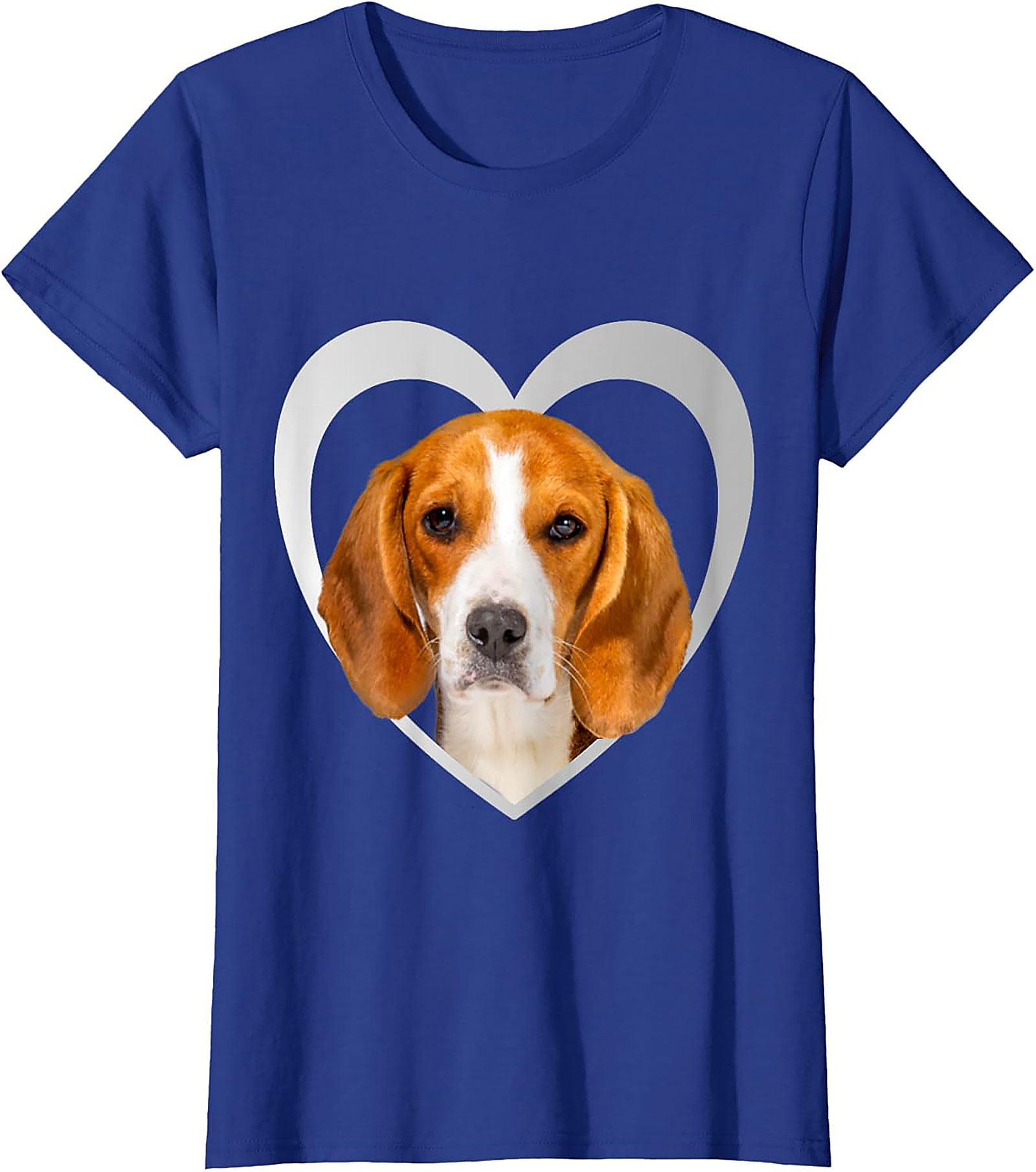 Beagle Lover T-shirt | Cute Dog Heart Graphic Tee for Dog Parents