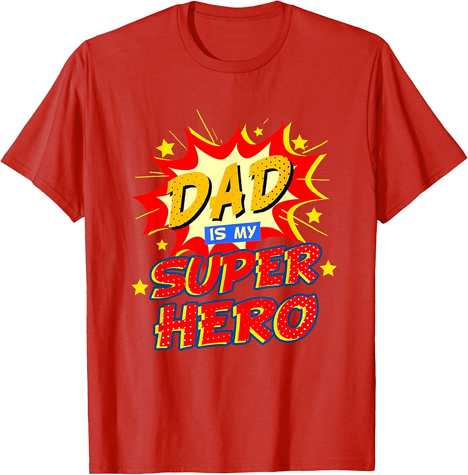 Dad Superhero Graphic Tee  Funny Father's Day Shirt Gift