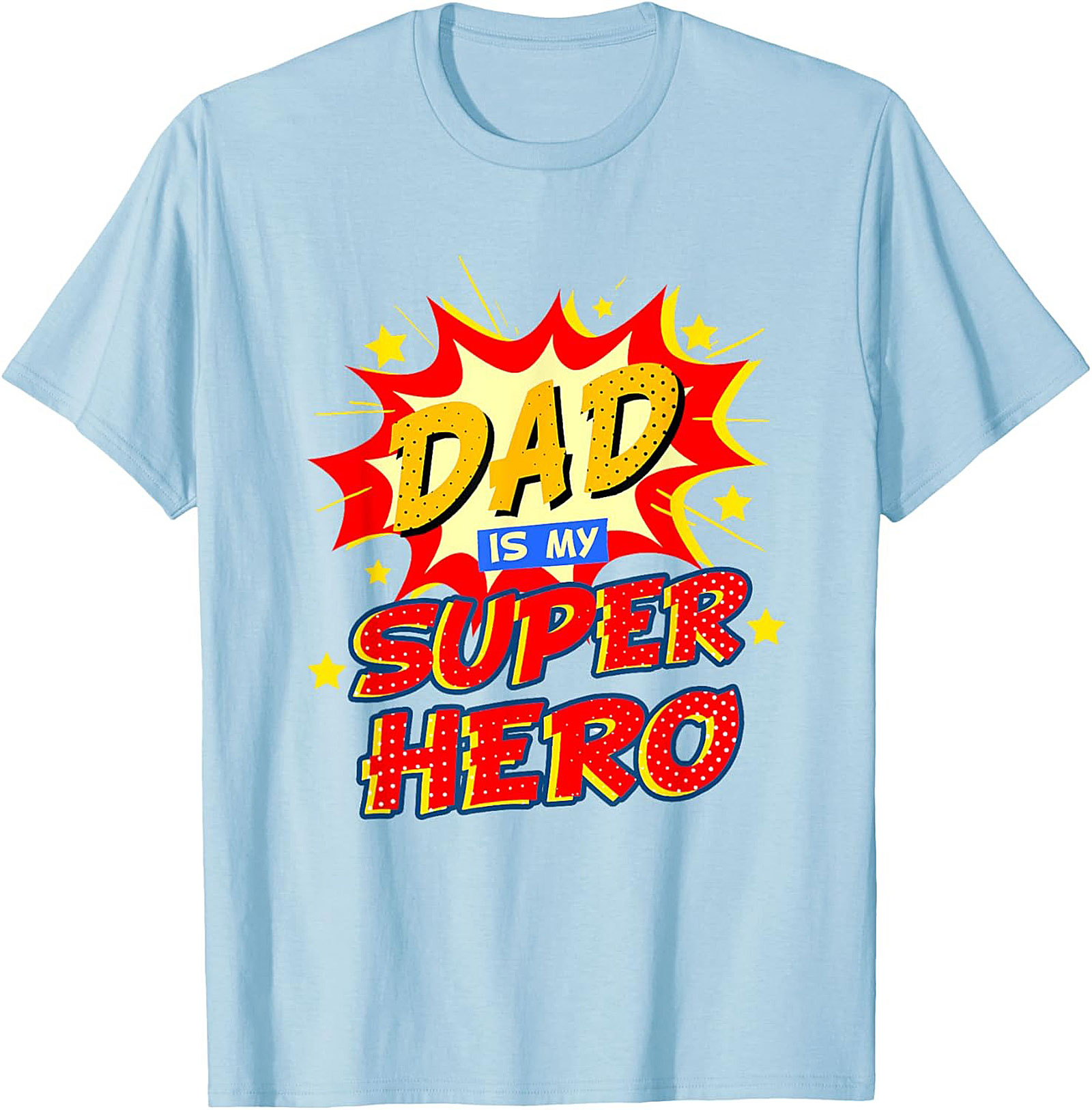 Dad Superhero Graphic Tee  Funny Father's Day Shirt Gift
