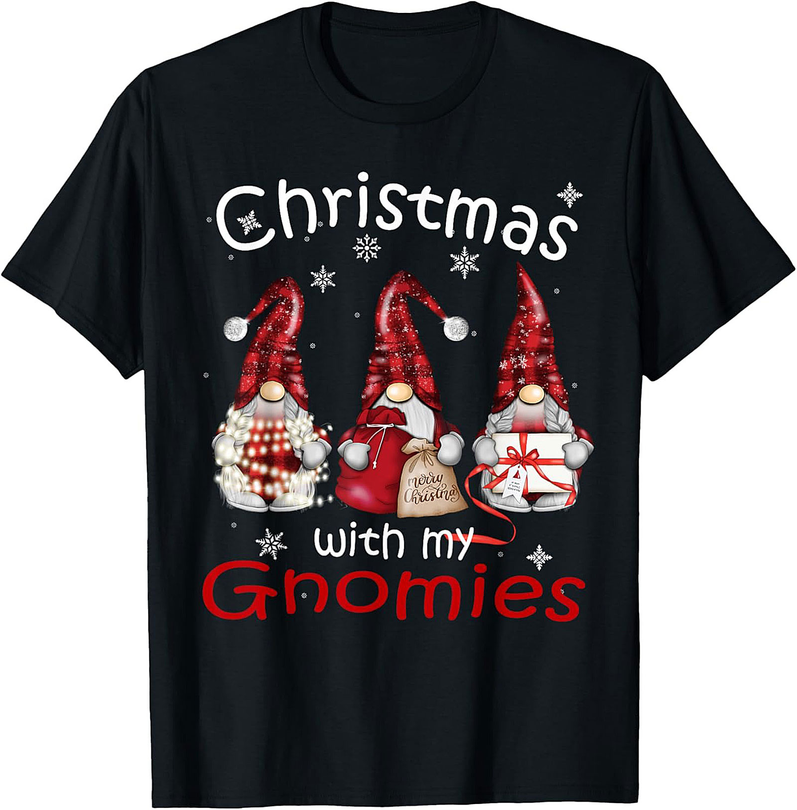 Funny Christmas Gnomes T-shirt Gnomies Graphic Tee