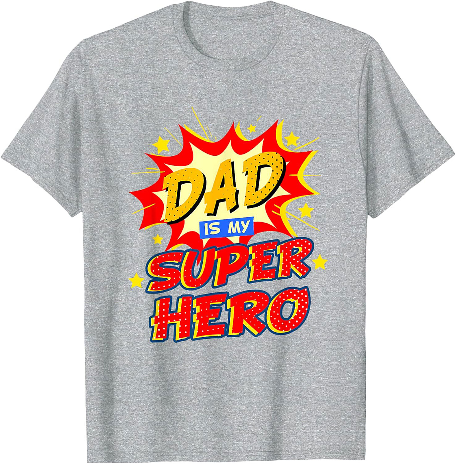 Dad Superhero Graphic Tee  Funny Father's Day Shirt Gift