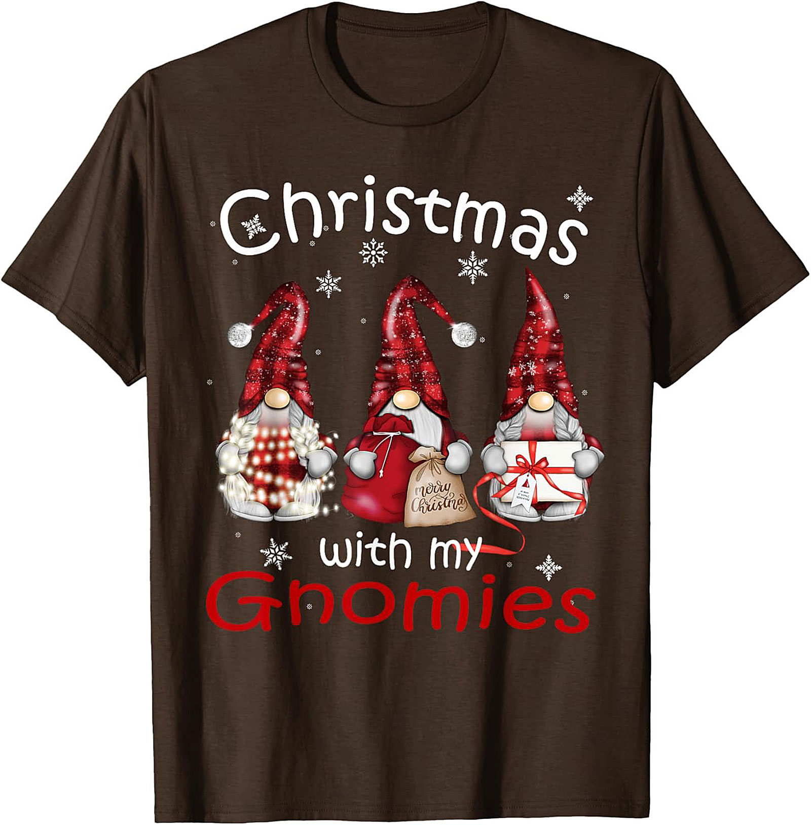 Funny Christmas Gnomes T-shirt Gnomies Graphic Tee