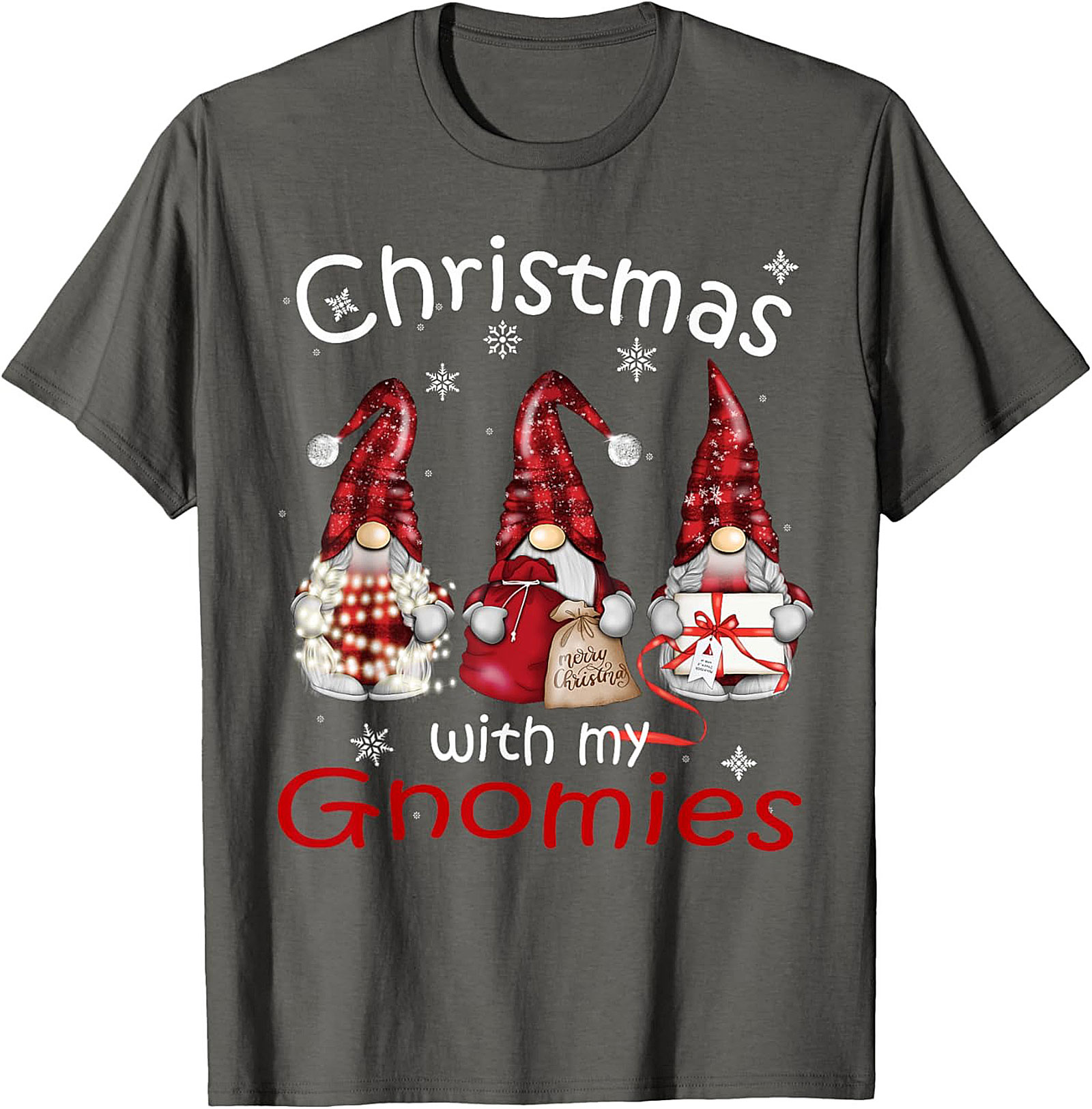 Funny Christmas Gnomes T-shirt Gnomies Graphic Tee